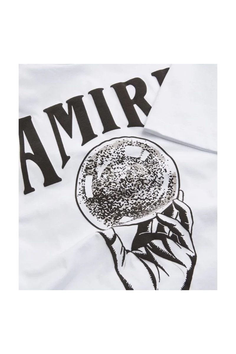 Amiri o1gr1nt1024 Crystal Ball Ss T-Shirt in White Size US XXL / EU 58 / 5 - 2 Thumbnail