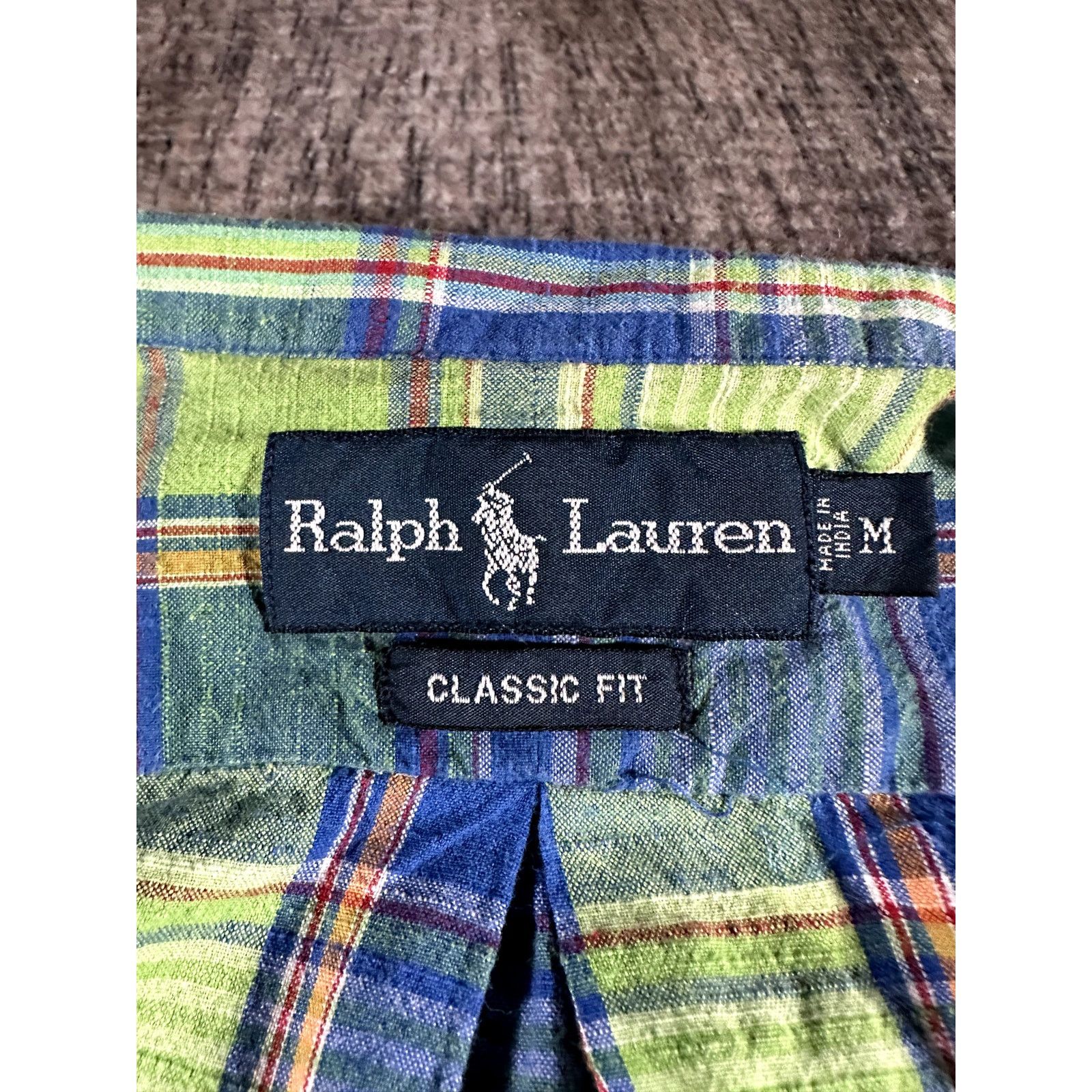 Ralph Lauren Ralph Lauren Classic Fit S Shirt Mens Plaid Green Blue Polo Size US M / EU 48-50 / 2 - 6 Thumbnail