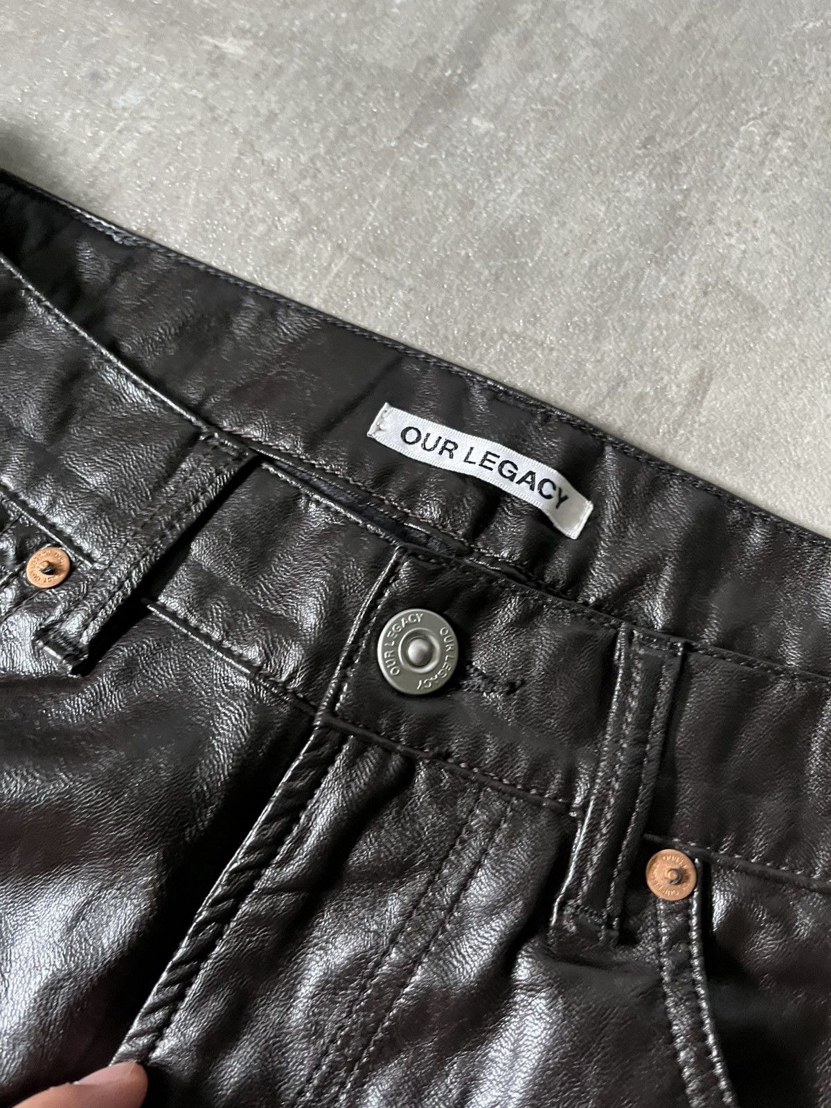 Our Legacy Our Legacy Extended Third Cut Polyurethane pants Size US 32 / EU 48 - 6 Thumbnail