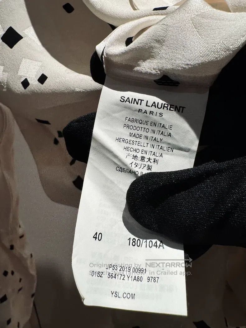 Saint Laurent Paris Saint Laurent Paris Silk Square Shirt Size US XXS / EU 40 - 5 Thumbnail