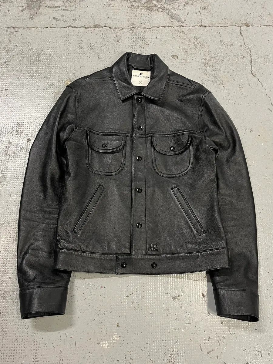 Courreges AW2023 Courrèges Worker Black Minimalist Leather Black Size US M / EU 48-50 / 2 - 4 Thumbnail