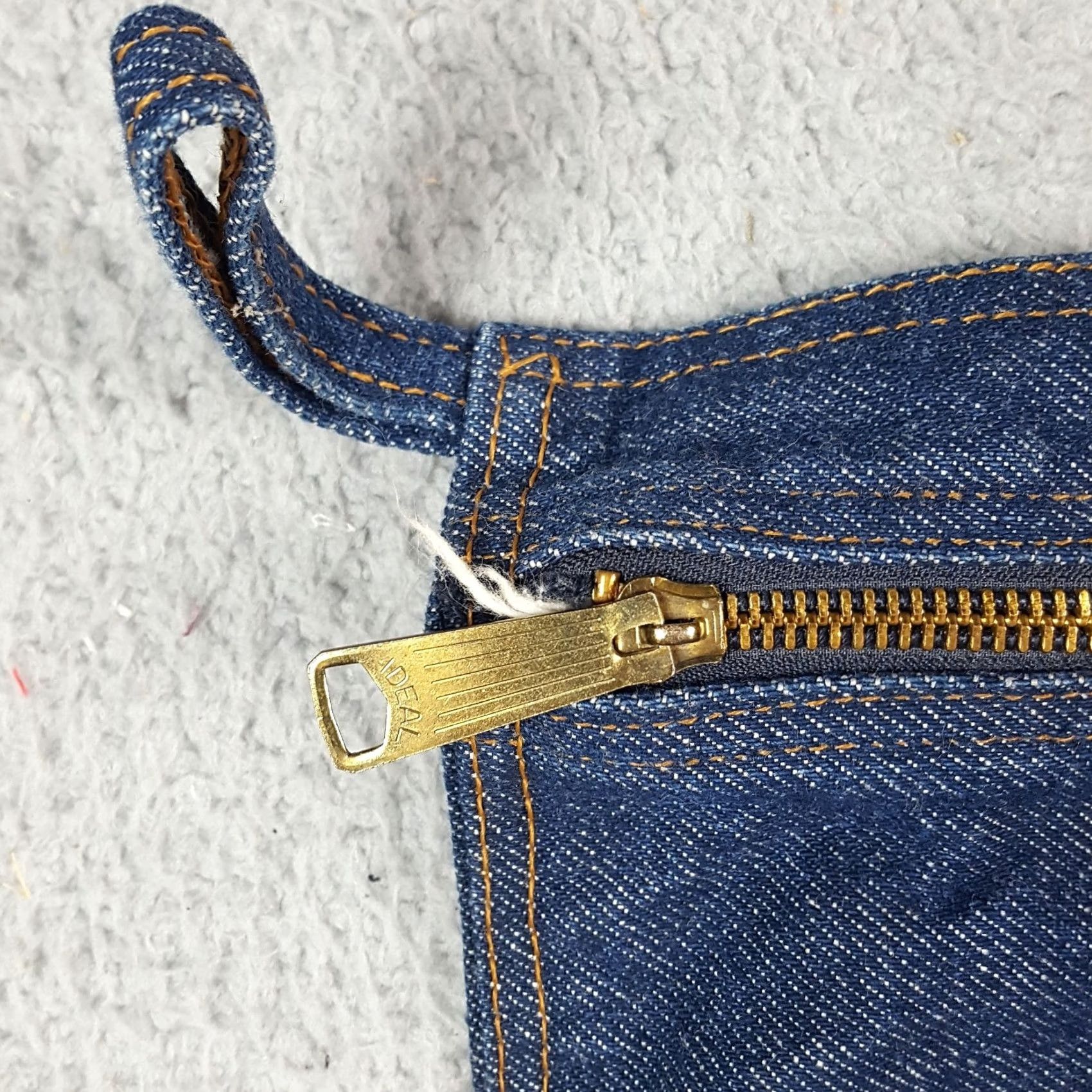Wrangler Vintage Wrangler Western Denim Small Tote Clutch Bag Zipper Pouch Purse Cowboy Womens Bag Size ONE SIZE - 4 Thumbnail