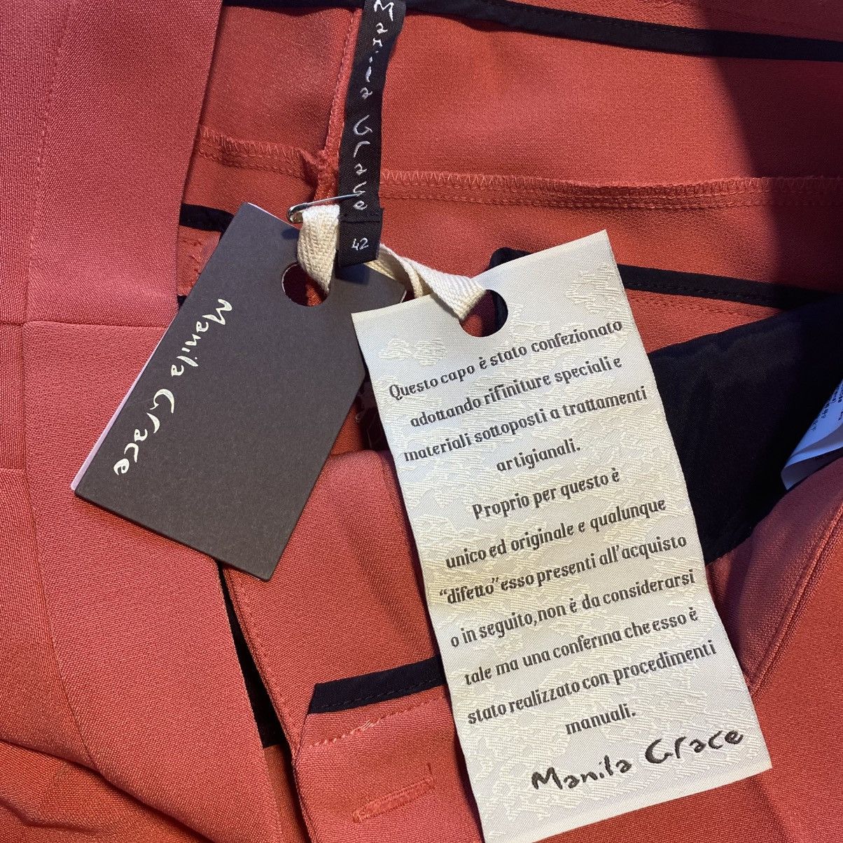 Other Manila Grace Salmon Dress Pants Tailored Women's Size 42 Size 28" / US 6 / IT 42 - 12 Thumbnail
