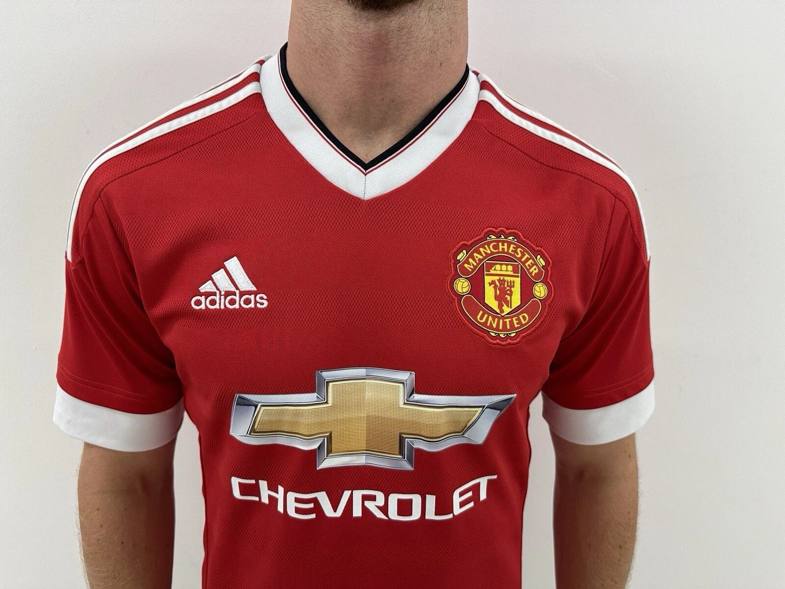 Adidas Manchester United 2015 2016 Home Jersey Shirt Soccer Size US S / EU 44-46 / 1 - 2 Thumbnail