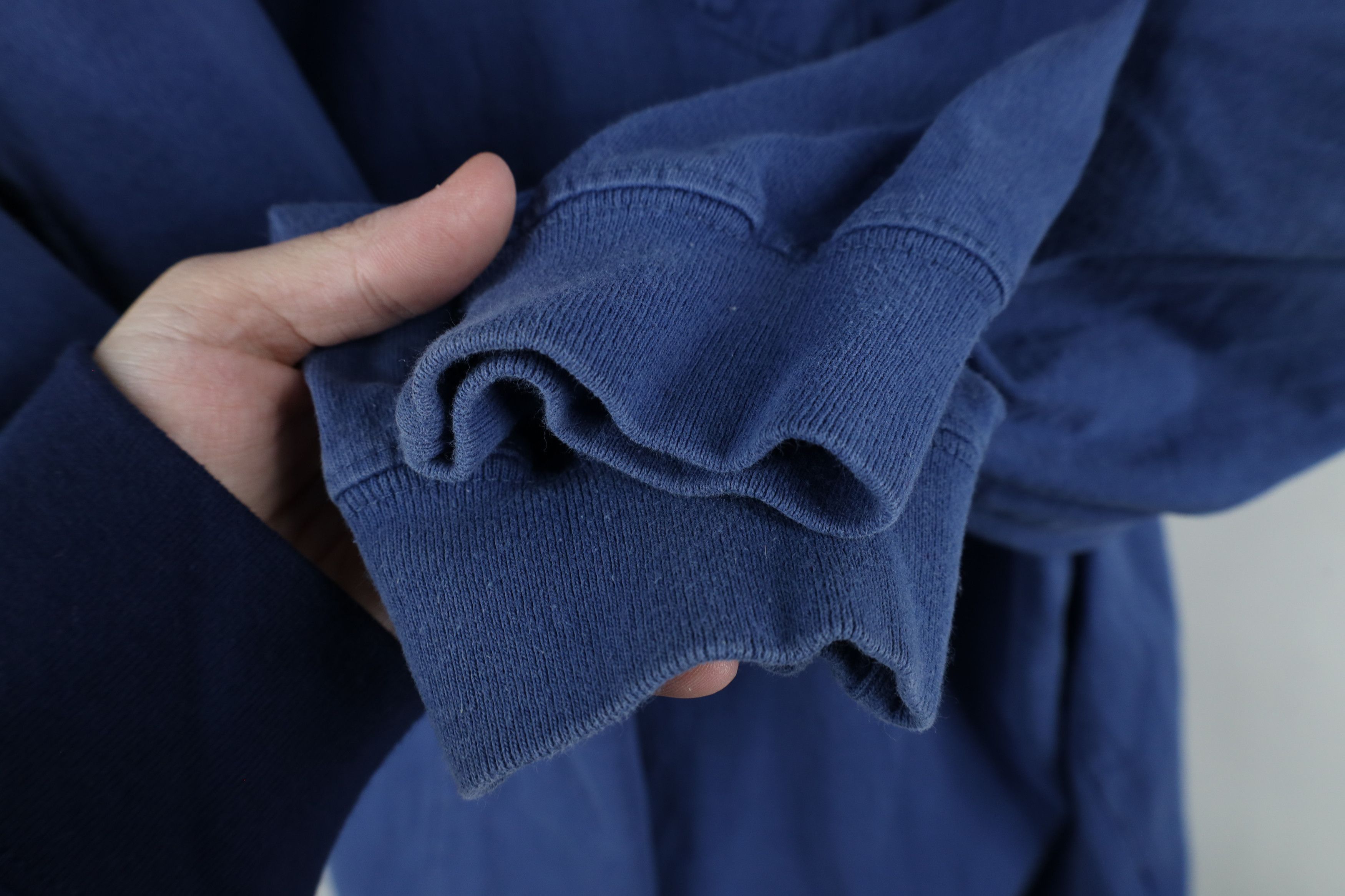 Carhartt × Vintage Vintage Carhartt Heavyweight Long Sleeve Henley T-Shirt Blue Size US XXL / EU 58 / 5 - 12 Thumbnail