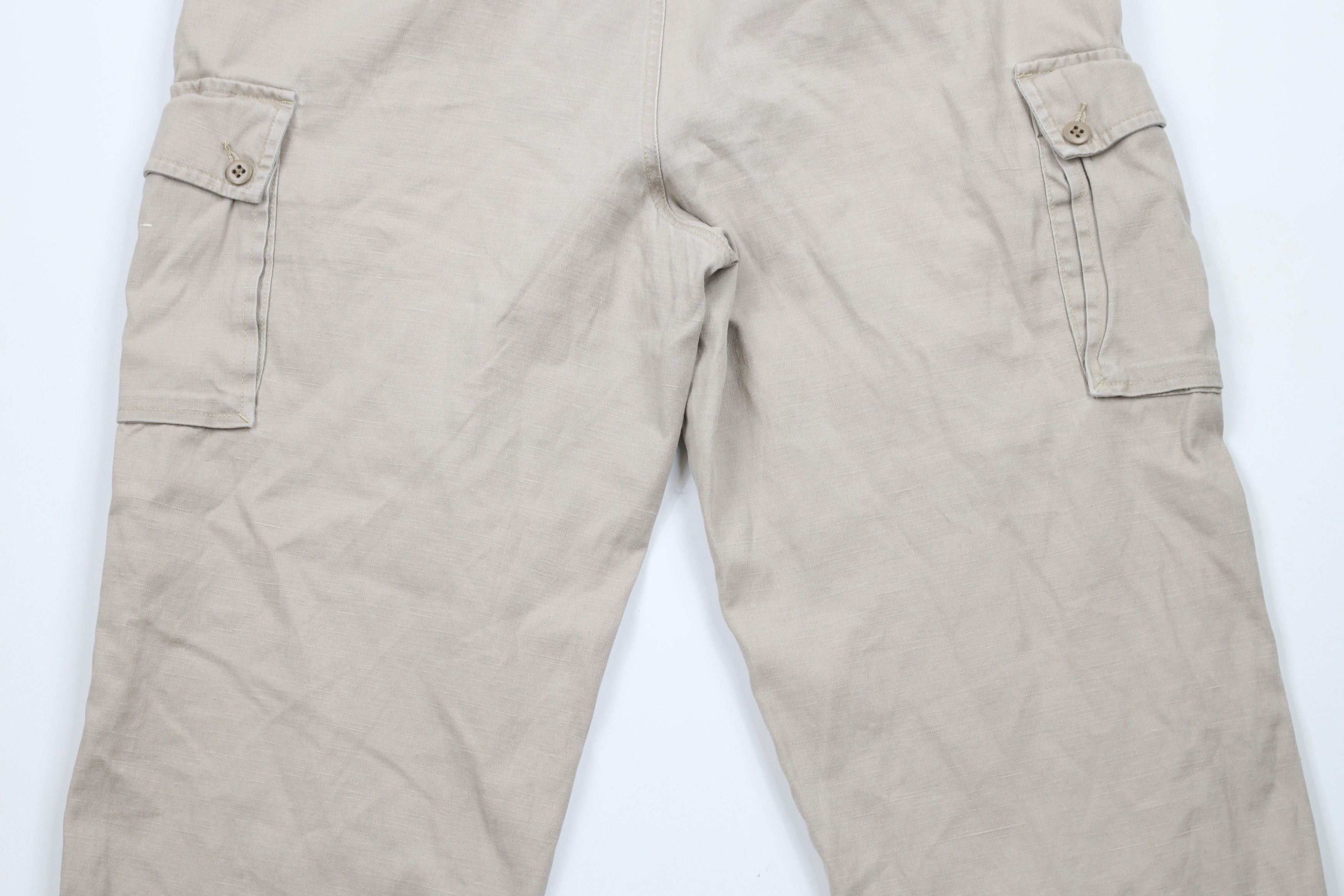 Tommy Hilfiger × Vintage Vintage 90s Tommy Hilfiger Baggy Linen Blend Cargo Pants Size US 36 / EU 52 - 12 Thumbnail