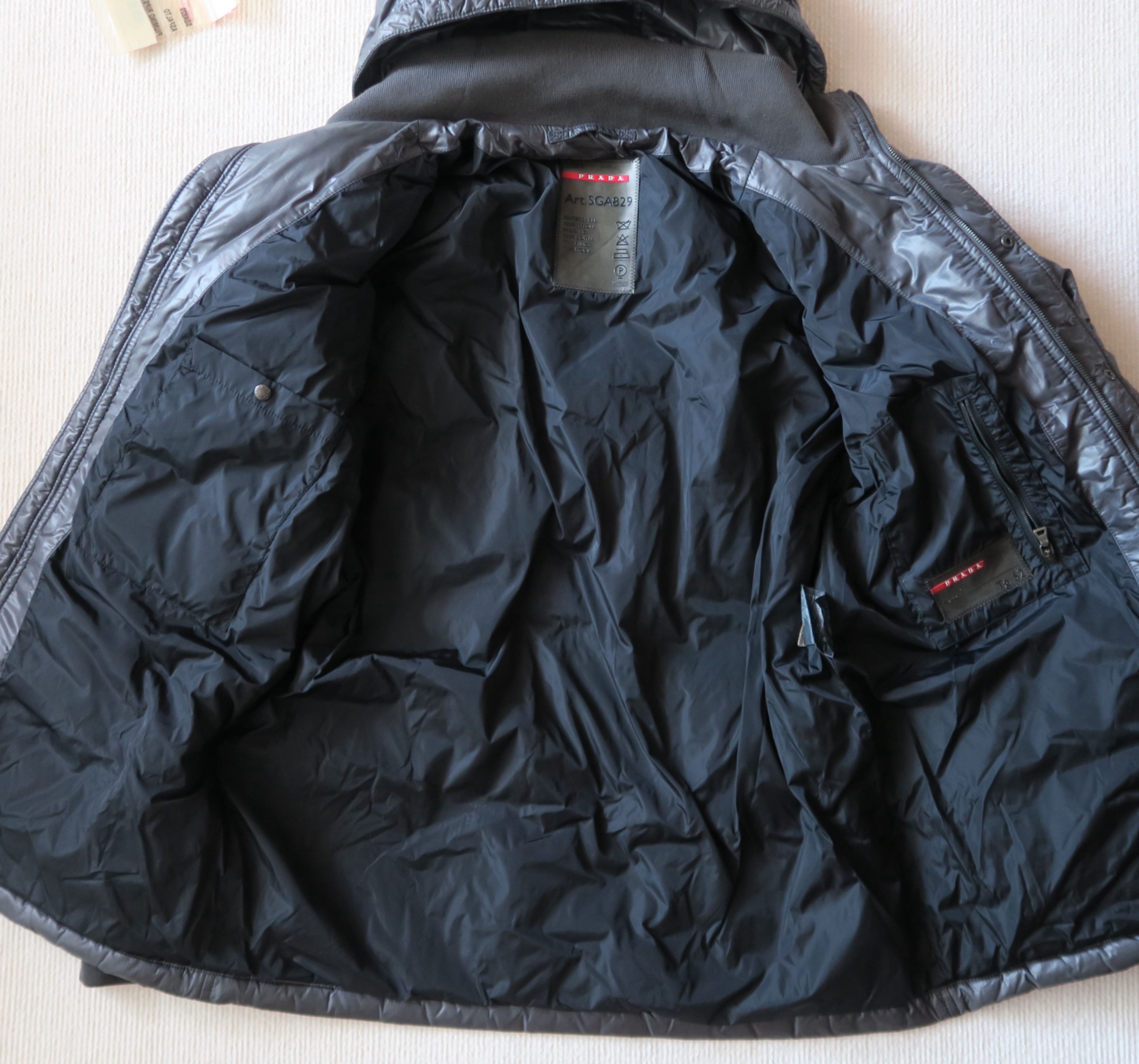 Prada Prada Quilted Puffer Down Hooded Jacket (Art. SGA829) Size US L / EU 52-54 / 3 - 2 Thumbnail