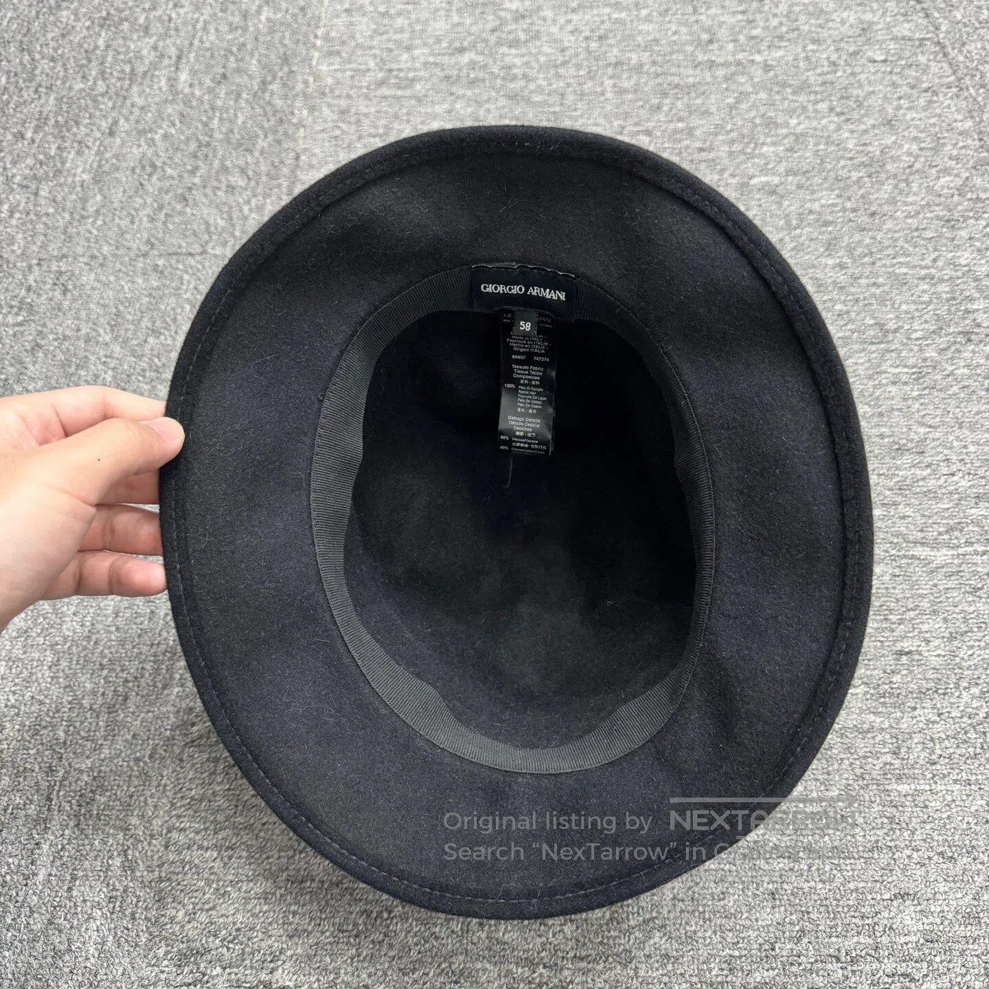 Armani Armani Rabbit fur top hat| Size ONE SIZE - 4 Thumbnail