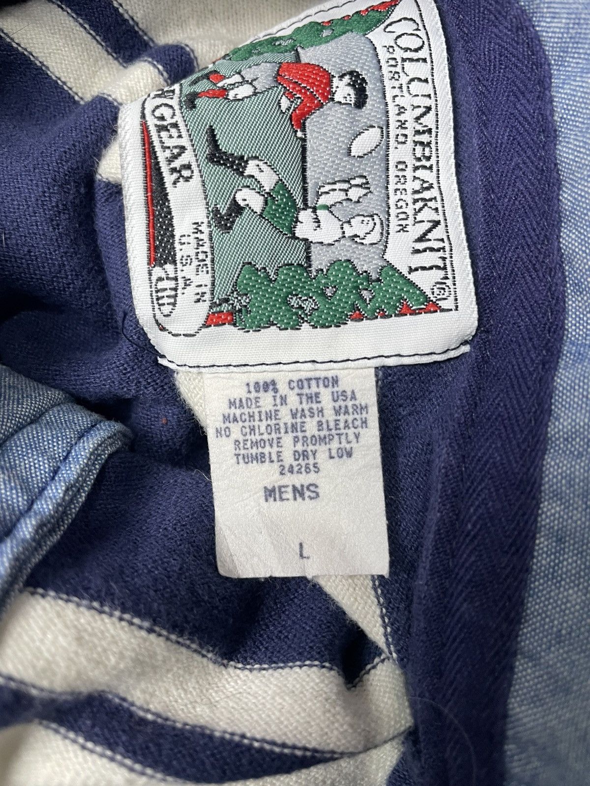 Columbia Vintage 80’S COLUMBIA knit polo rugby colour block stripes Size US L / EU 52-54 / 3 - 3 Thumbnail