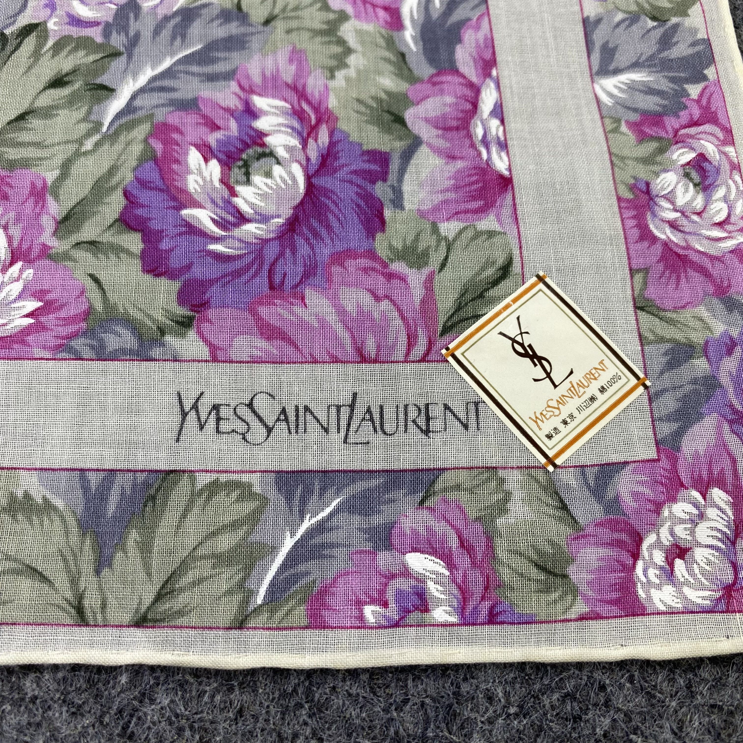 Yves Saint Laurent Yves Saint Laurent Handkerchief / Bandana /Neckerchief-B2115 Size ONE SIZE - 7 Thumbnail