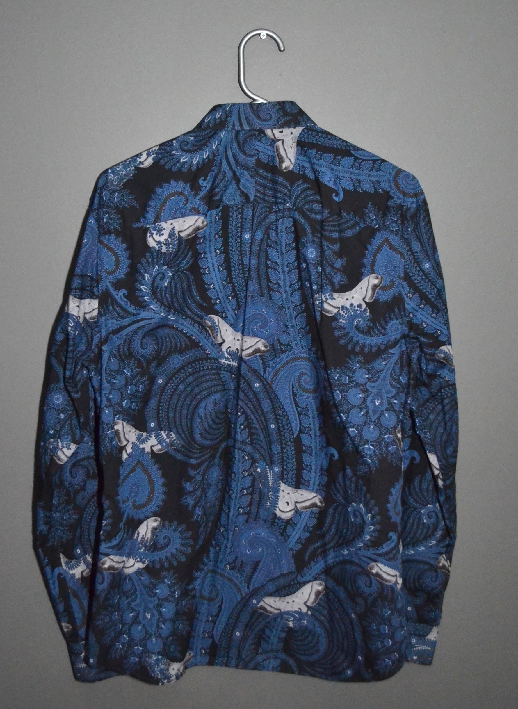 Givenchy Givenchy S/S 2015 Paisley Moth Button-up Shirt S-M 42 Size US M / EU 48-50 / 2 - 6 Thumbnail