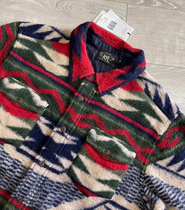 RRL Ralph Lauren RRL Ralph Lauren Wool blend fleece shirt with thickened de Size US S / EU 44-46 / 1 - 3 Thumbnail