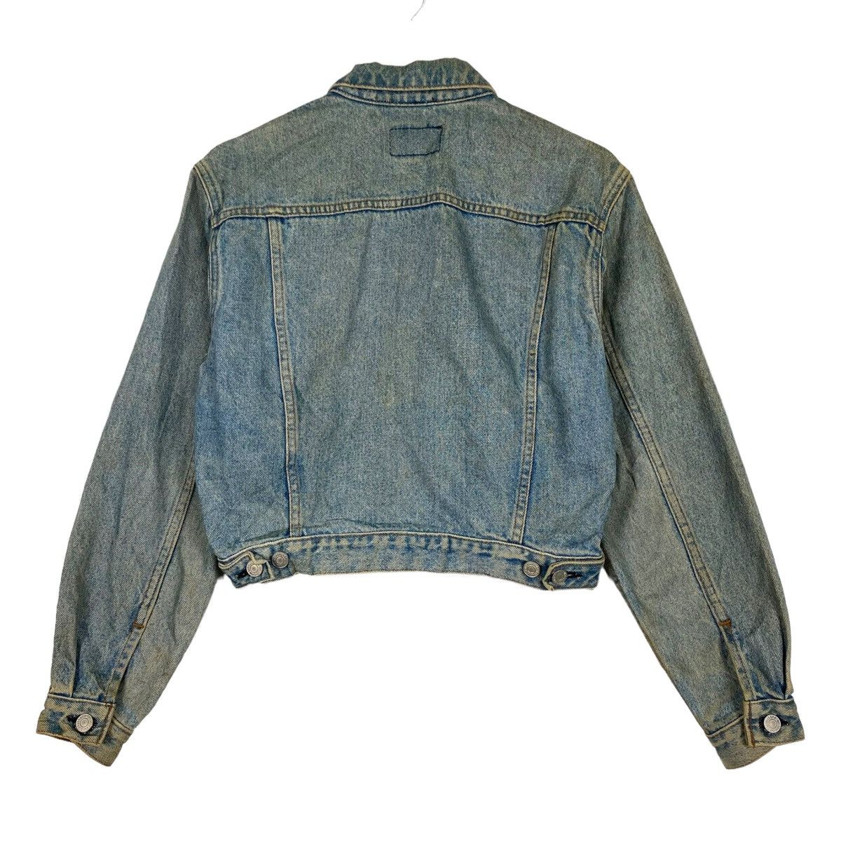 Levi's × Levi's Vintage Clothing 💥 90s LEVIS DENIM CROP JEAN JACKET Size M / US 6-8 / IT 42-44 - 7 Thumbnail