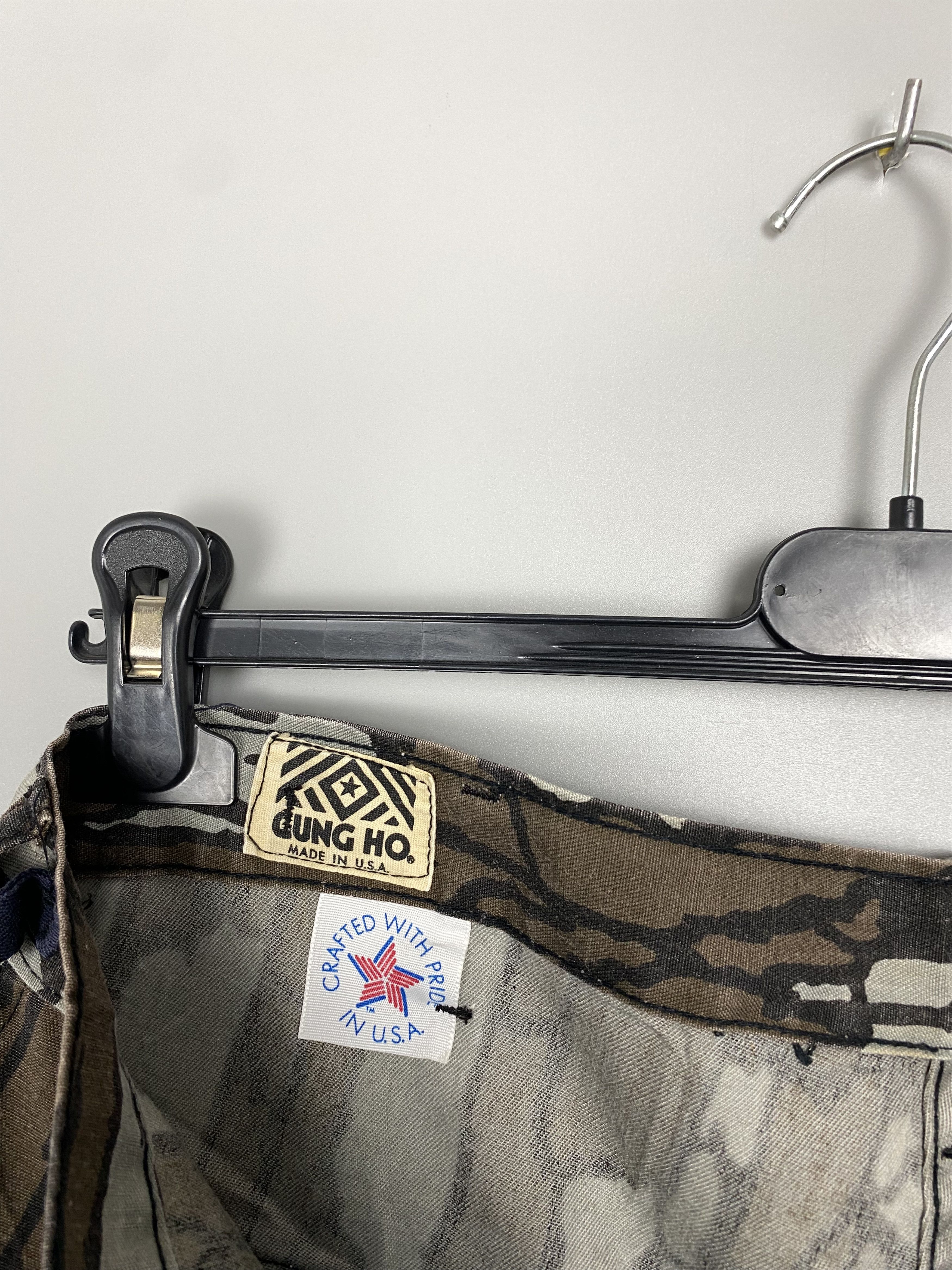 Japanese Brand Vintage 80s Gung Ho TreBark Camo Cargo Pants Talon Zip Size US 34 / EU 50 - 12 Thumbnail
