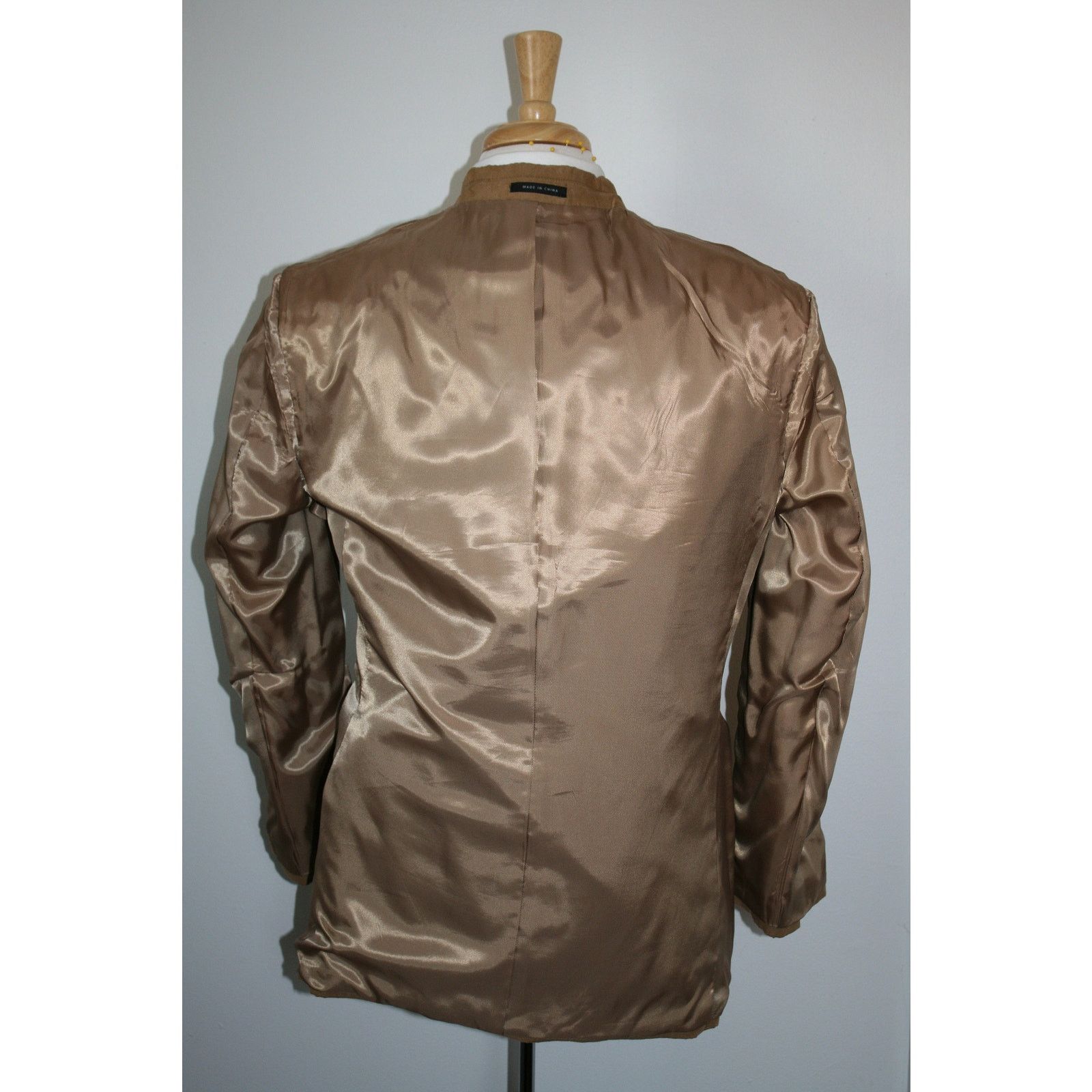 Alfani 42R Alfani Faux Suede Blazer 42R, Brown Polyester Sport Coat Size 42R - 7 Thumbnail