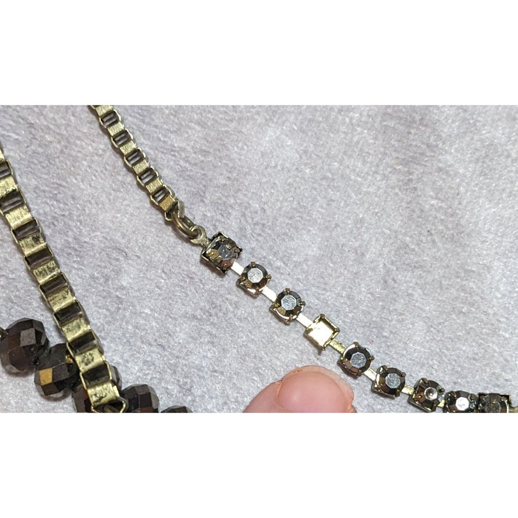 Other Multilayer Glam Box Link Beaded Statement Necklace Size ONE SIZE - 13 Thumbnail