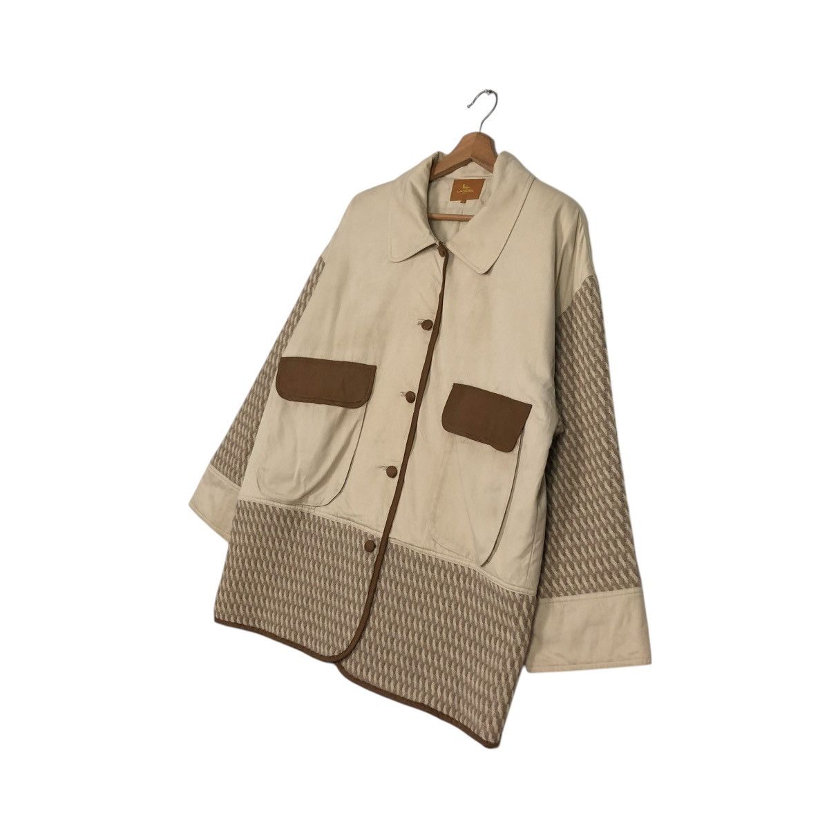 Japanese Brand 🔥VINTAGE BUTTON CHORE JACKET LANCEL PATCHWORK DESIGN Size US M / EU 48-50 / 2 - 4 Thumbnail