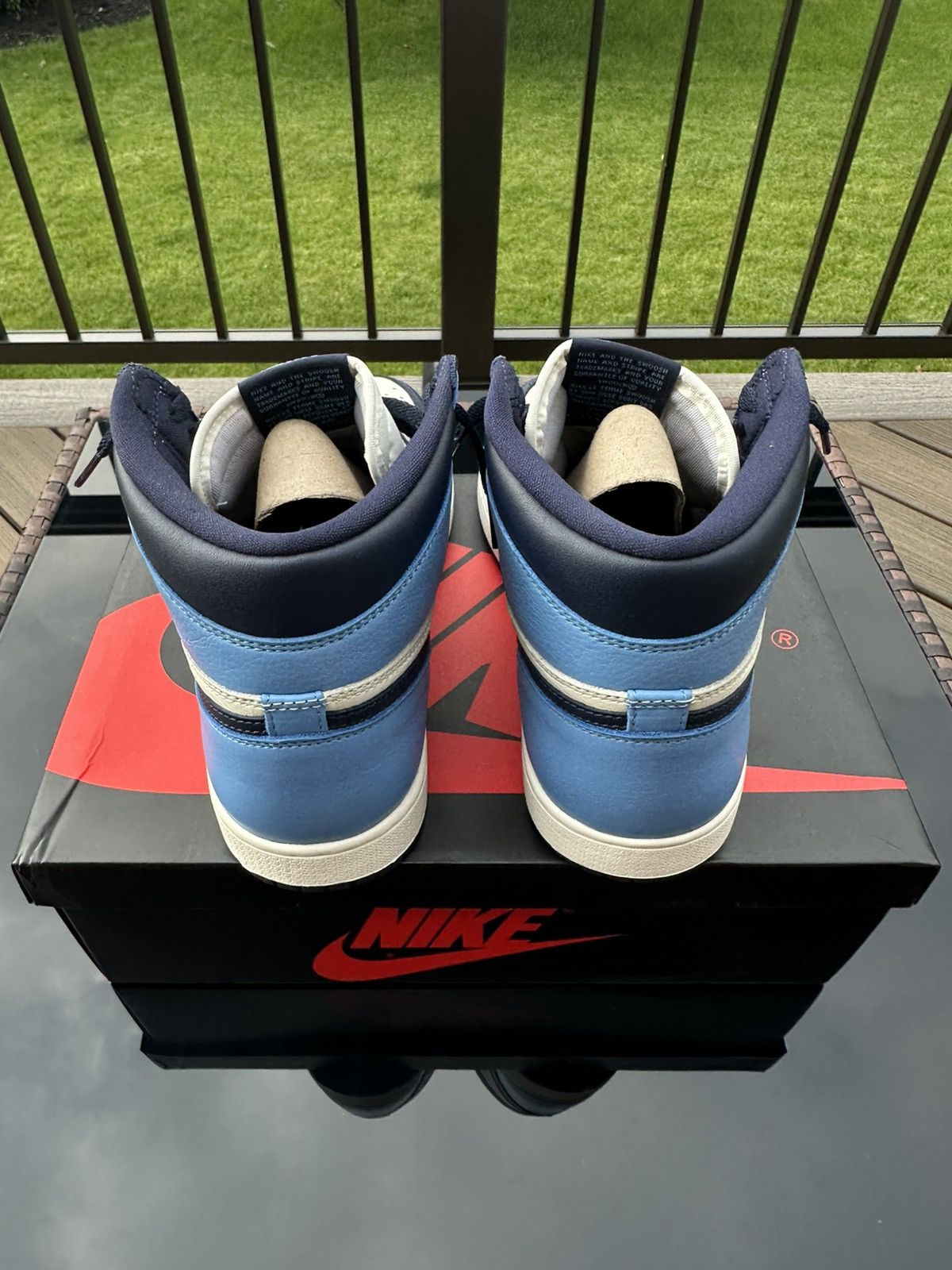 Other Air Jordan 1 Retro High OG “Obsidian/University Blue” Size US 10 / EU 43 - 4 Thumbnail