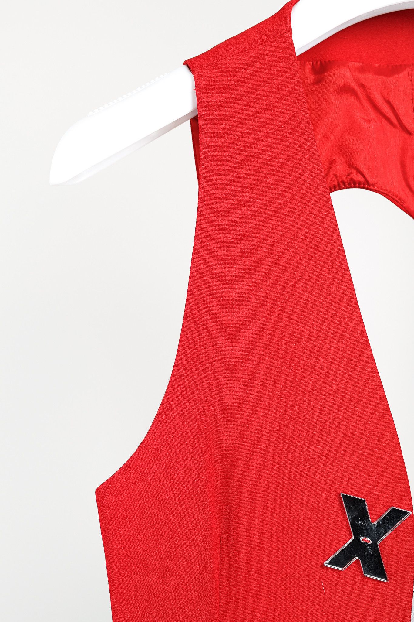 Moschino Moschino Cheap and Chic Xs & Os Heart Cut-Out Red Vest Size M / US 6-8 / IT 42-44 - 5 Thumbnail
