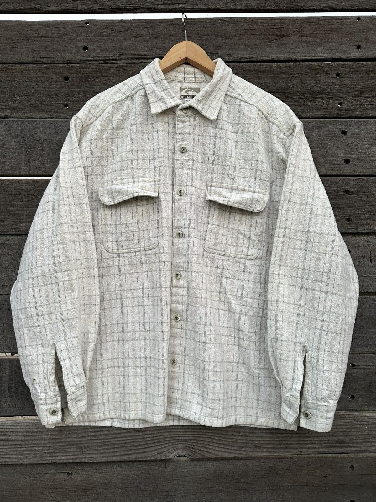 Quiksilver Vintage Quiksilver Heavyweight Flannel Size US XL / EU 56 / 4 - 1 Thumbnail