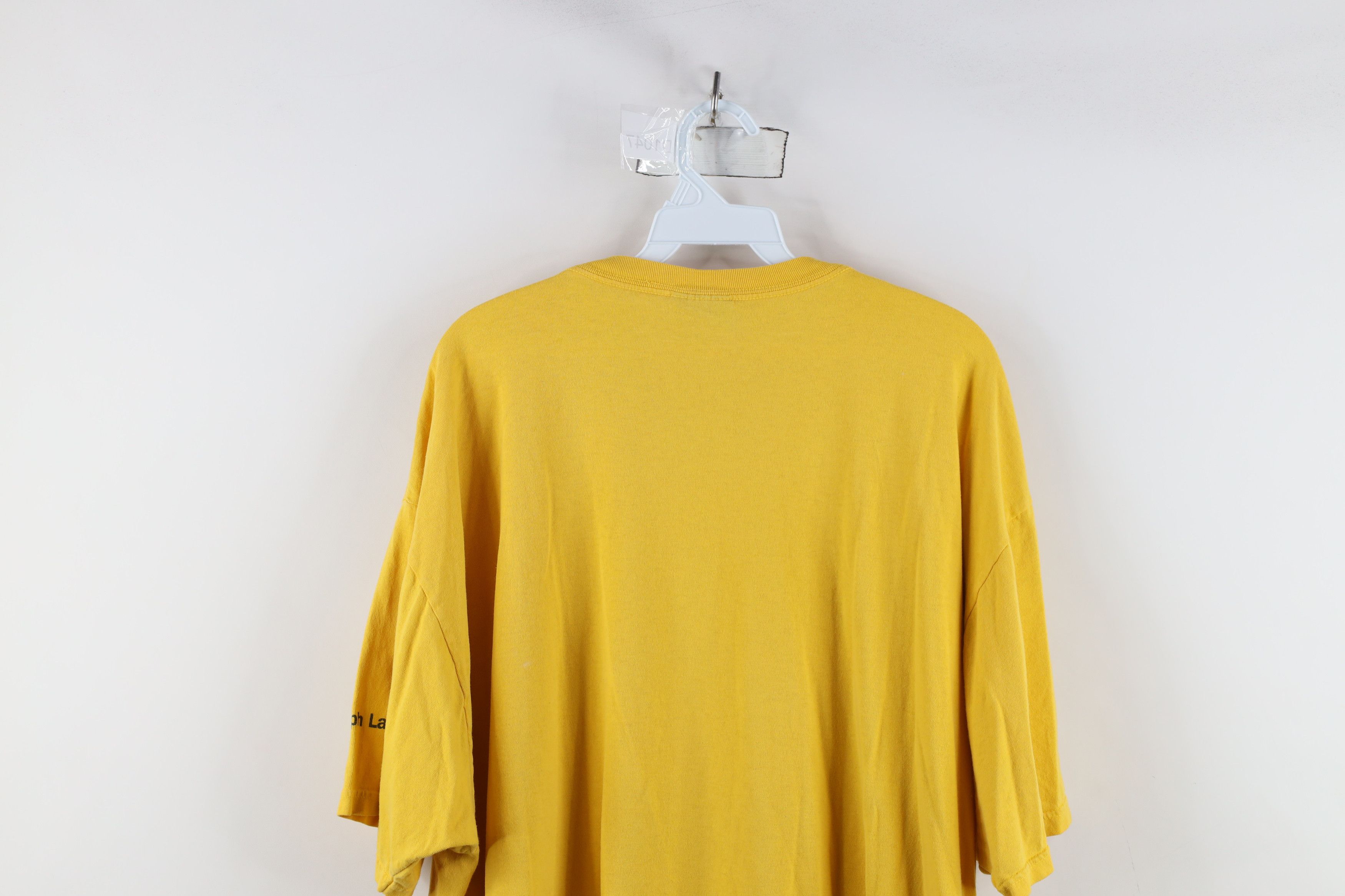 Ralph Lauren × Vintage Vintage 90s Ralph Lauren Spell Out Big Logo T-Shirt Yellow Size US XXL / EU 58 / 5 - 14 Thumbnail