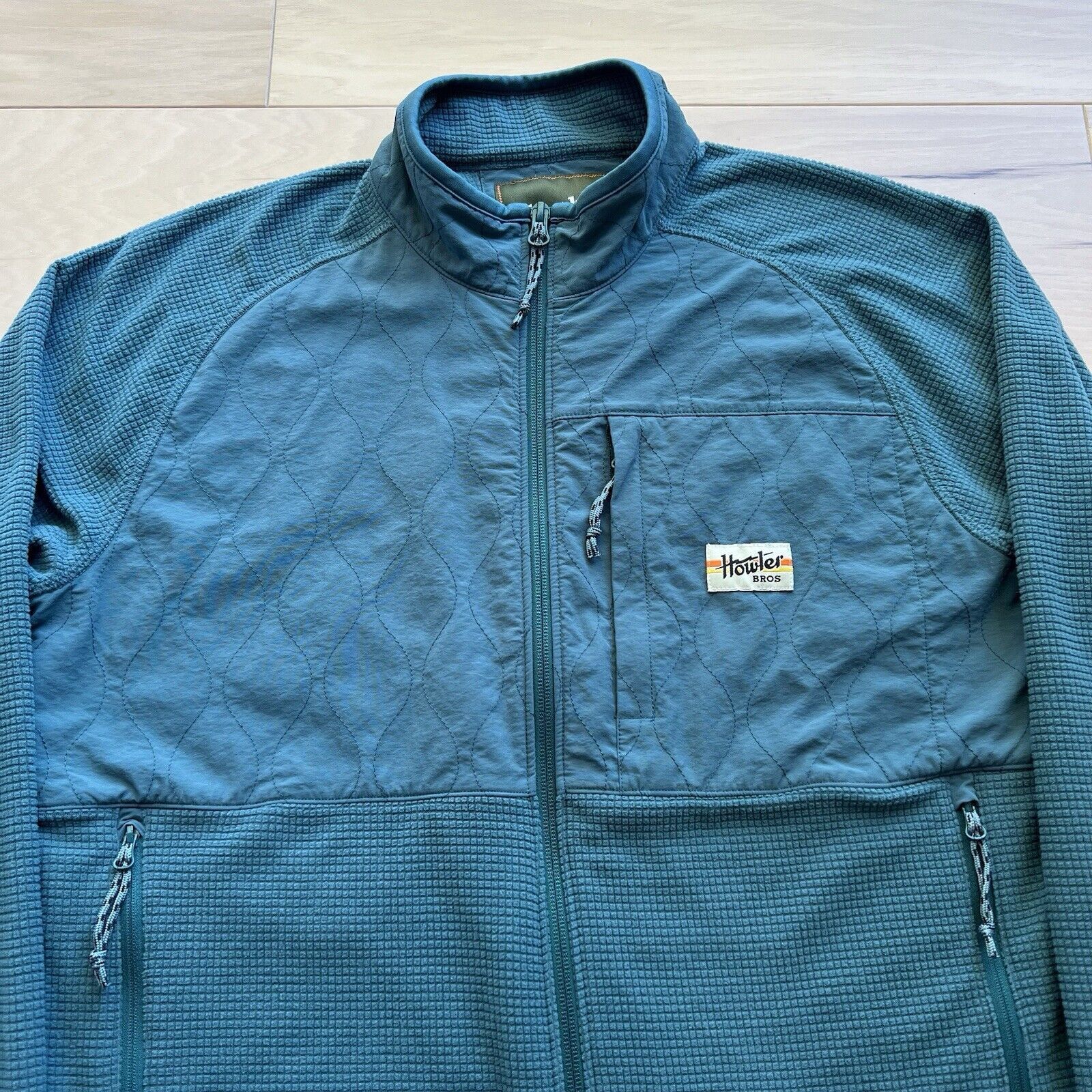 Howler Brothers Howler Brothers Tailsman Grid Fleece Jacket Small Blue Size US S / EU 44-46 / 1 - 3 Thumbnail