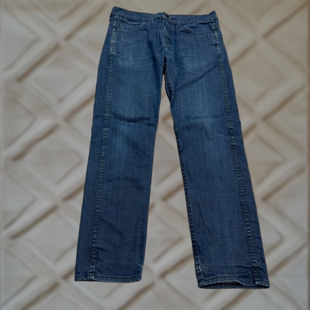 Levi's Levi's 508 Denim Jeans Mens 29x30 Blue Dark Wash Cotton Stretch Tapered Regular 5-Pocket USA Streetwear Mens Size US 29 - 1 Thumbnail