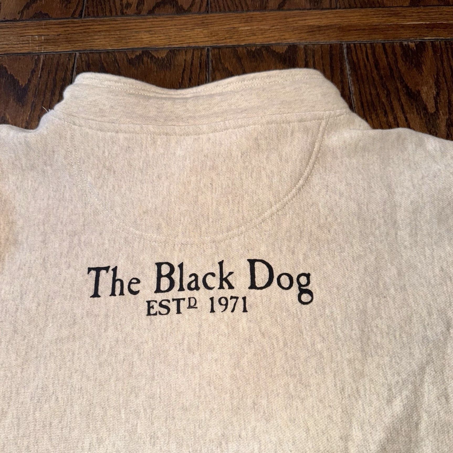 Vintage The Black Dog Sweatshirt Mens XS Beige Appliqué Fisherman Heavy Embroidered Size US XS / EU 42 / 0 - 7 Thumbnail