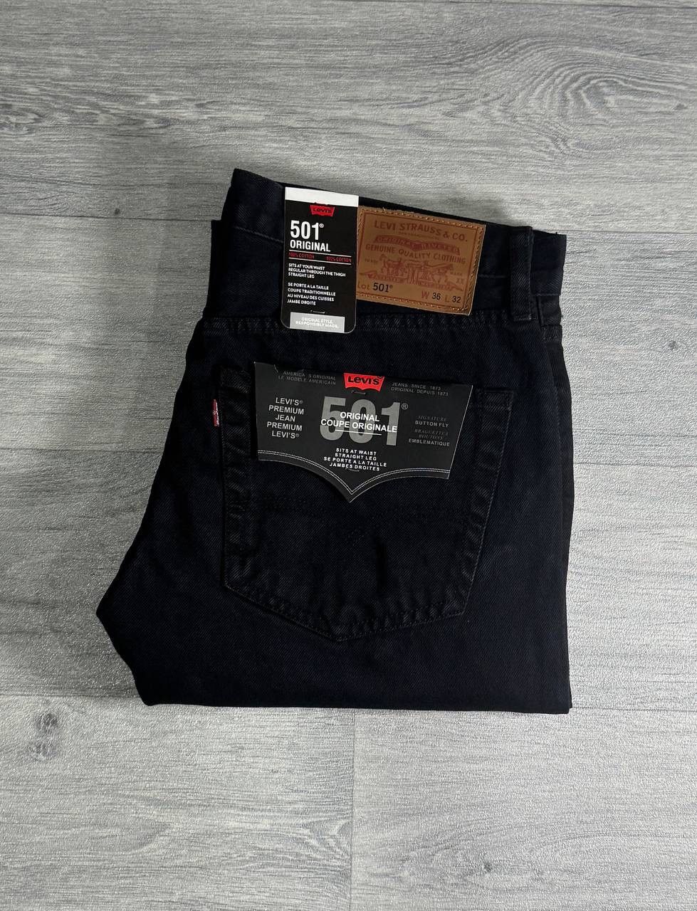 Levi's Levi’s 501 Jeans in Black W36 L32 Size US 36 / EU 52 - 1 Thumbnail