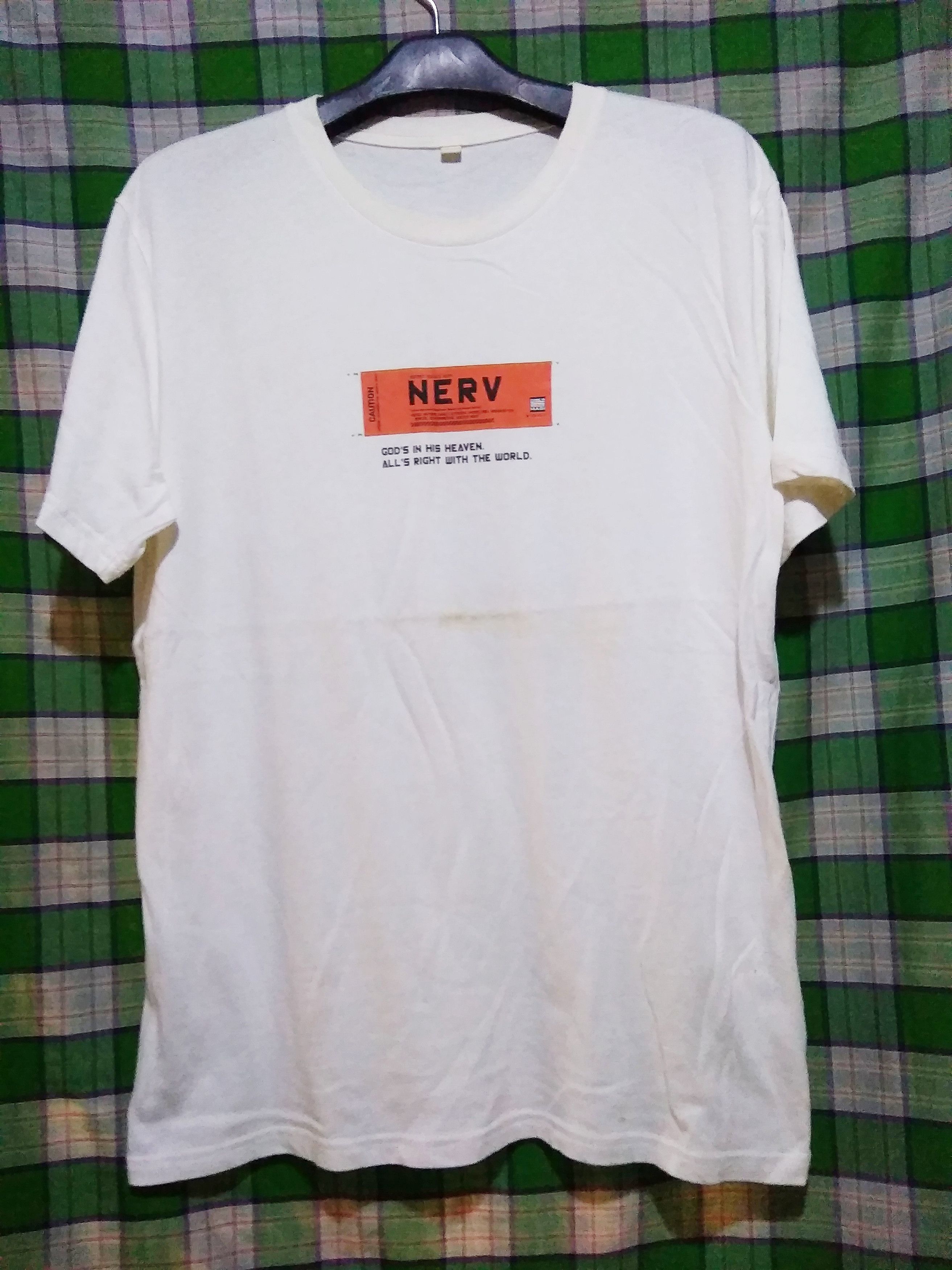 Anime Vintage Evangelion Secret Agency NERV t shirt Size US L / EU 52-54 / 3 - 5 Thumbnail