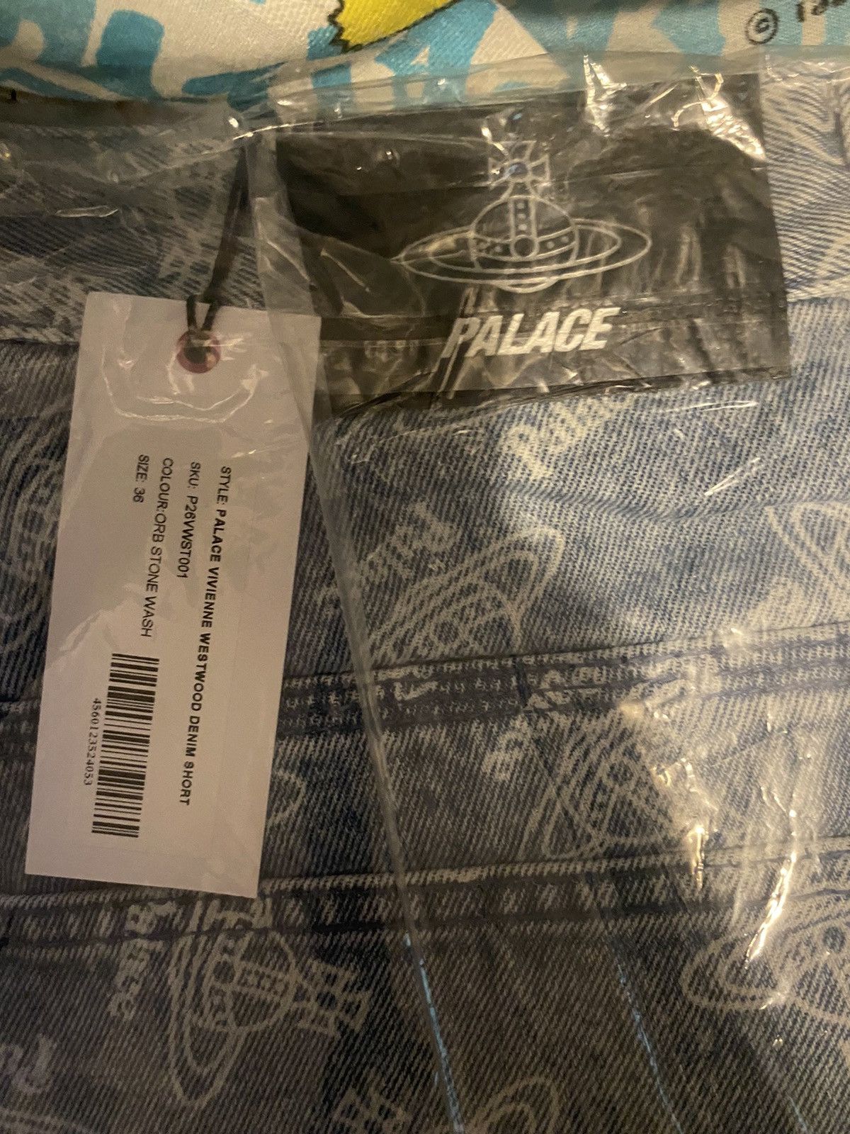 Palace × Vivienne Westwood Palace Vivienne Westwood Denim Shorts Orb Stone Wash 36 Size US 36 / EU 52 - 7 Thumbnail