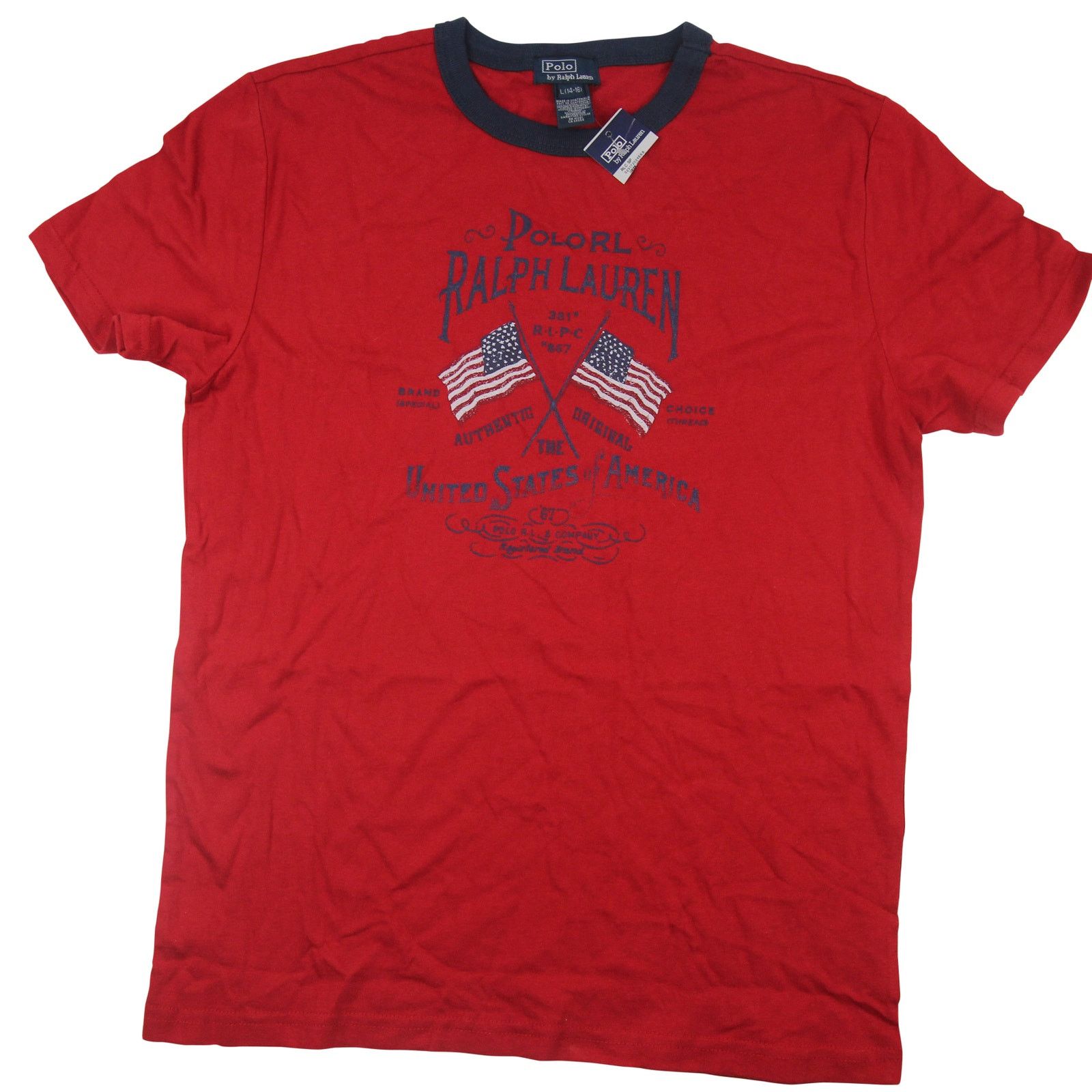Polo Ralph Lauren × Vintage Vintage NWT Polo Ralph Lauren Graphic T Shirt Size US XS / EU 42 / 0 - 1 Thumbnail