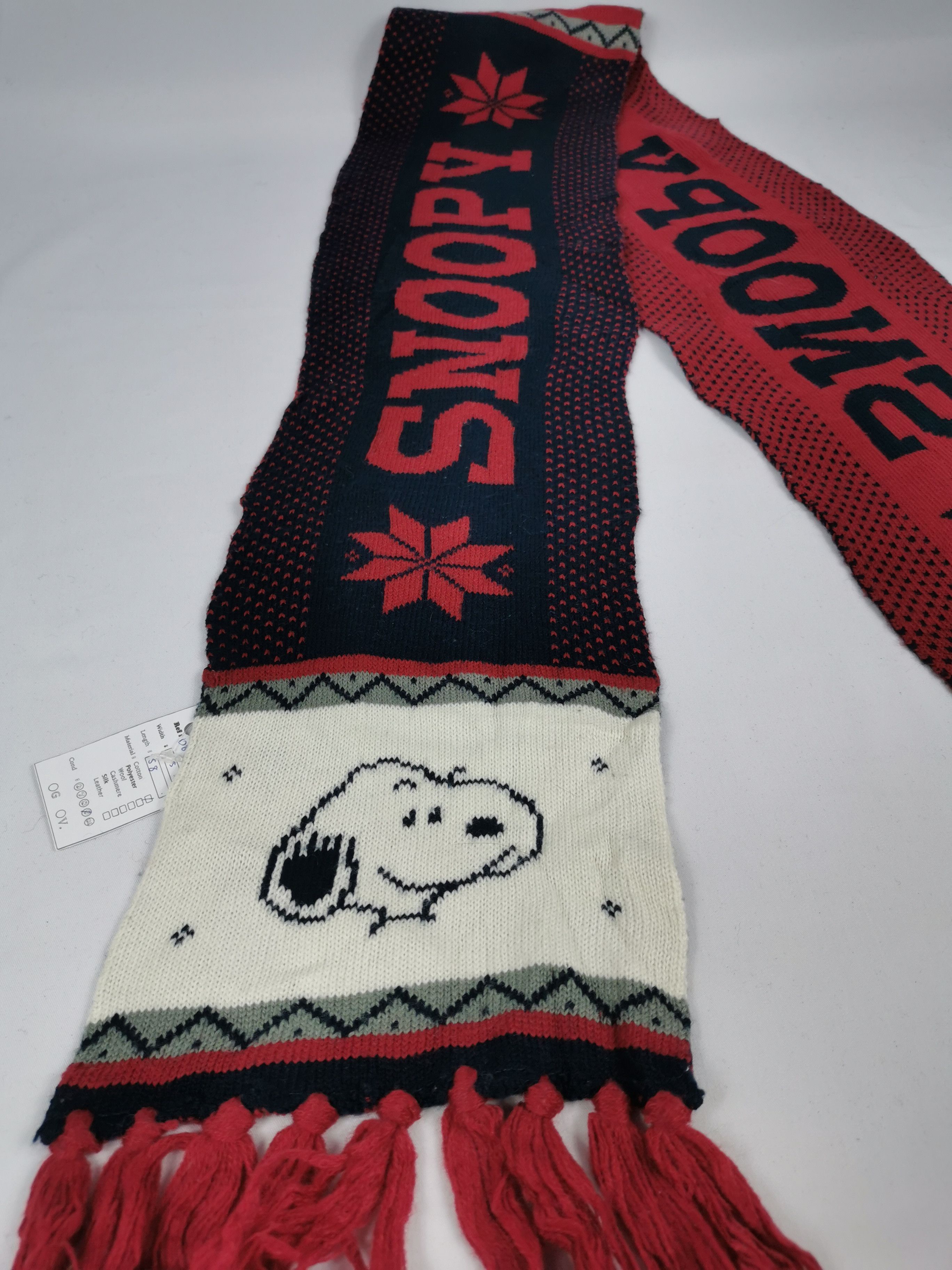 Vintage Snoopy scarf muffler Size ONE SIZE - 3 Thumbnail