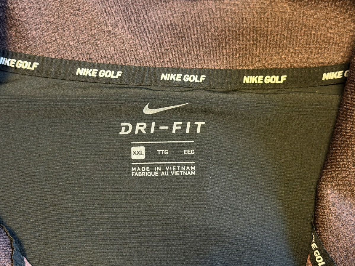 Nike Nike Golf 1/4 Zip Pullover Dri Fit Burgundy Coeur D’Alene Size US XXL / EU 58 / 5 - 5 Thumbnail