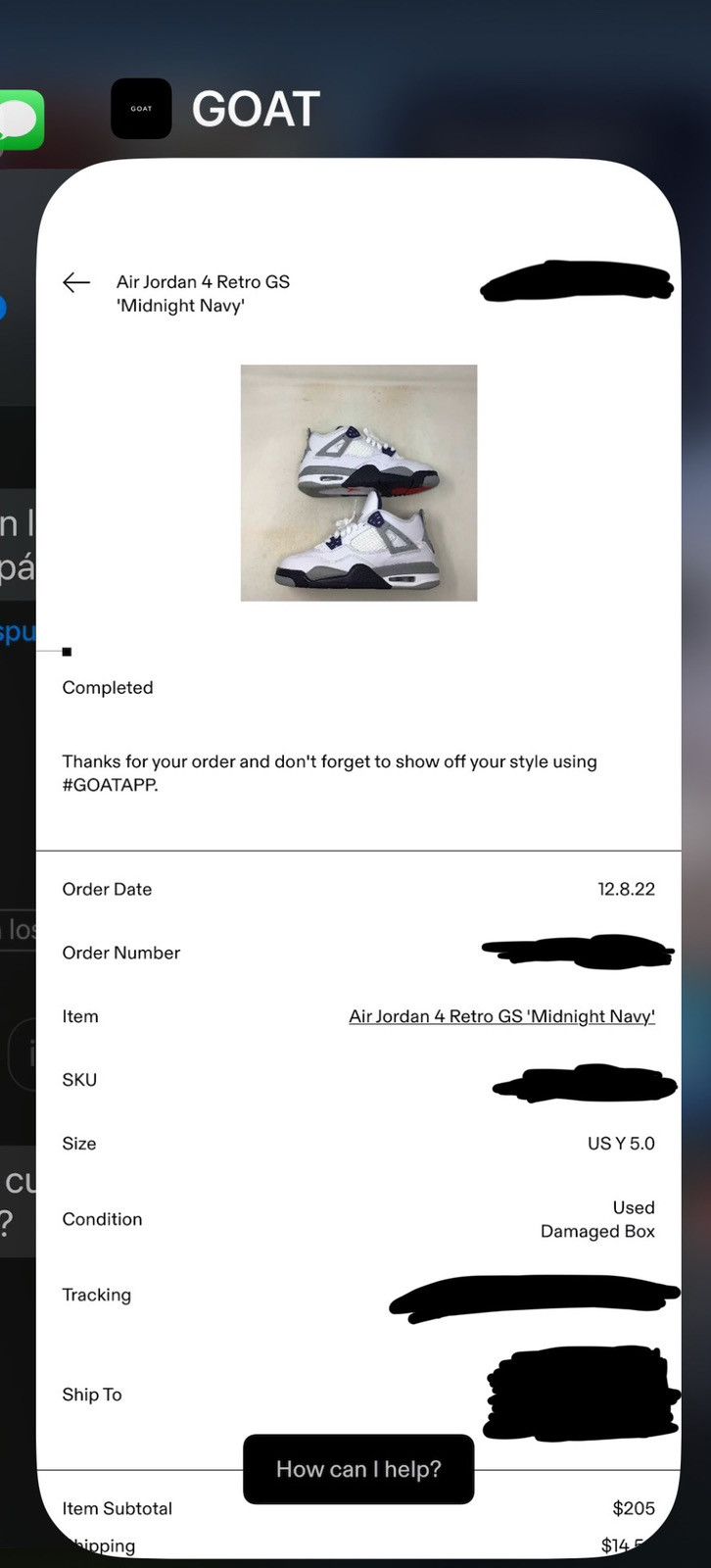 Jordan Brand Air Jordan 4 Retro GS ‘Midnight Navy’ Size US 5 / EU 37 - 8 Thumbnail