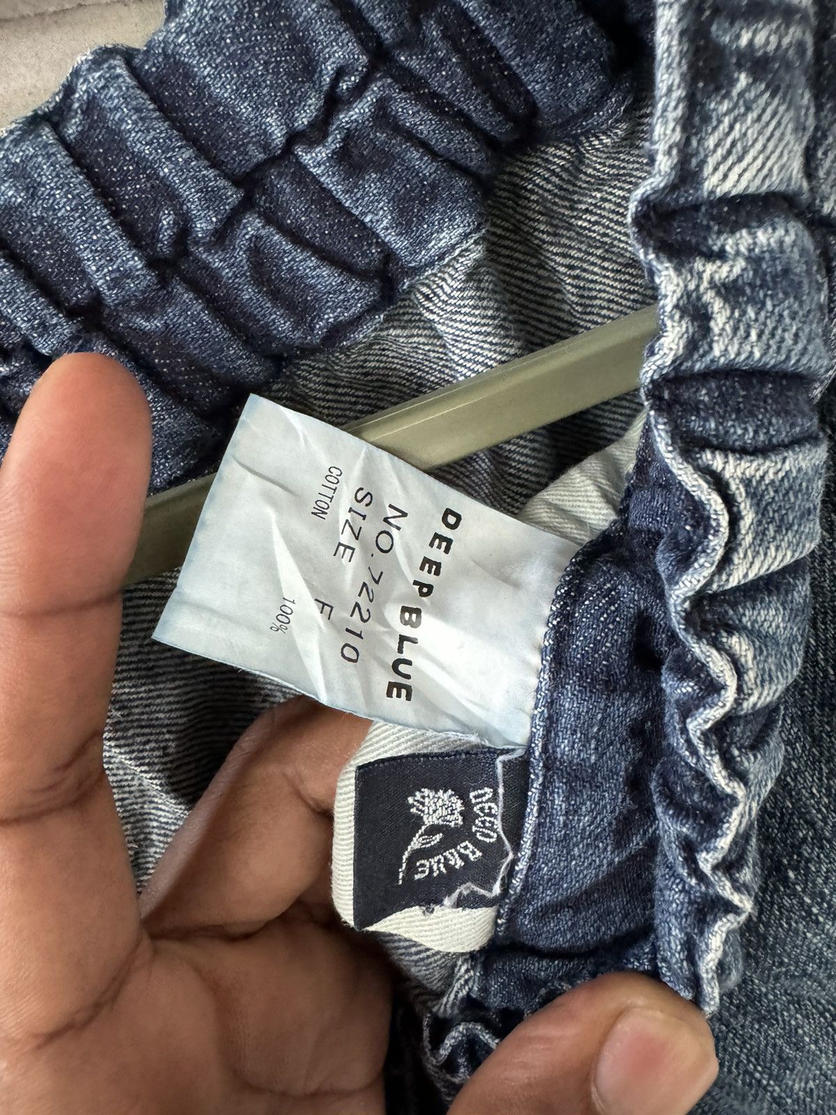 Japanese Brand DEEP BLUE CROPPER PANST JAPAN Size US 34 / EU 50 - 3 Thumbnail