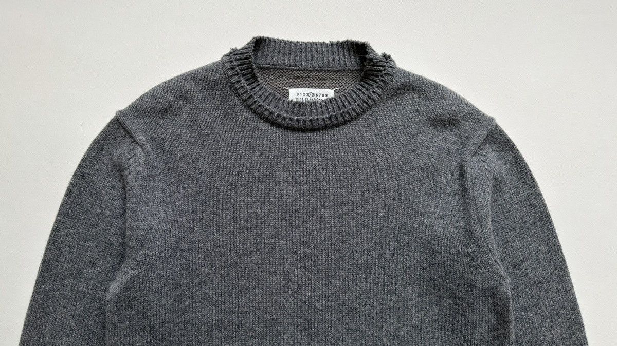 Maison Margiela A/W 21 Distressed Hems Wool Sweater Size US M / EU 48-50 / 2 - 4 Thumbnail