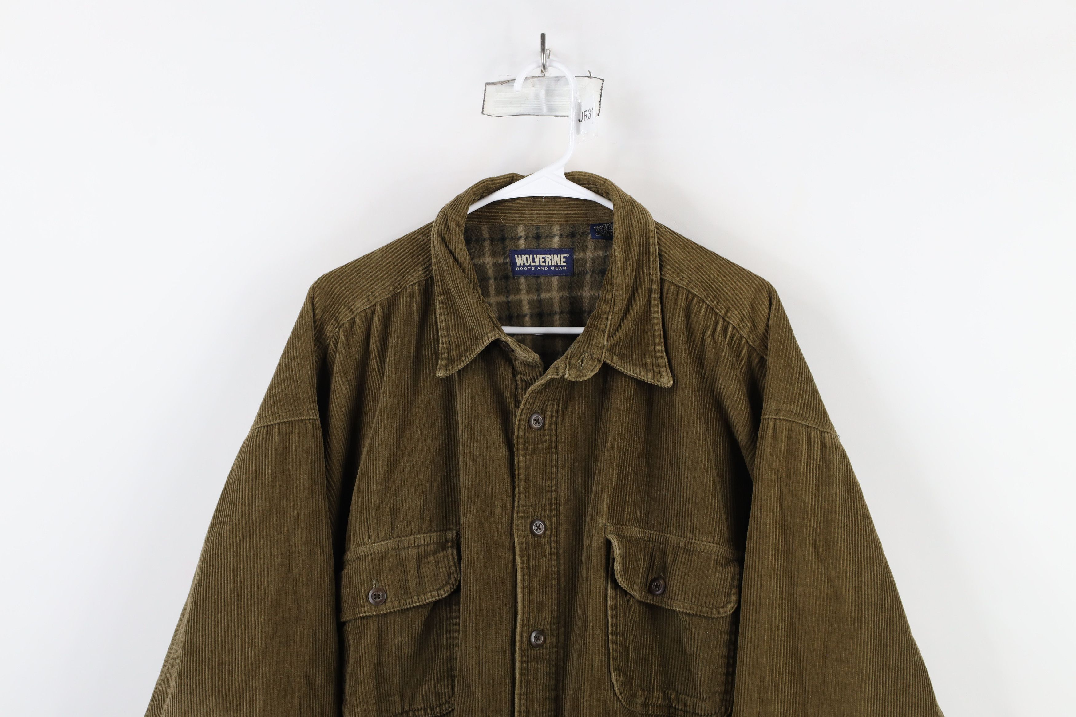 Vintage Vintage 90s Wolverine Boots Lined Corduroy Shirt Jacket Jac Size US XXL / EU 58 / 5 - 2 Thumbnail