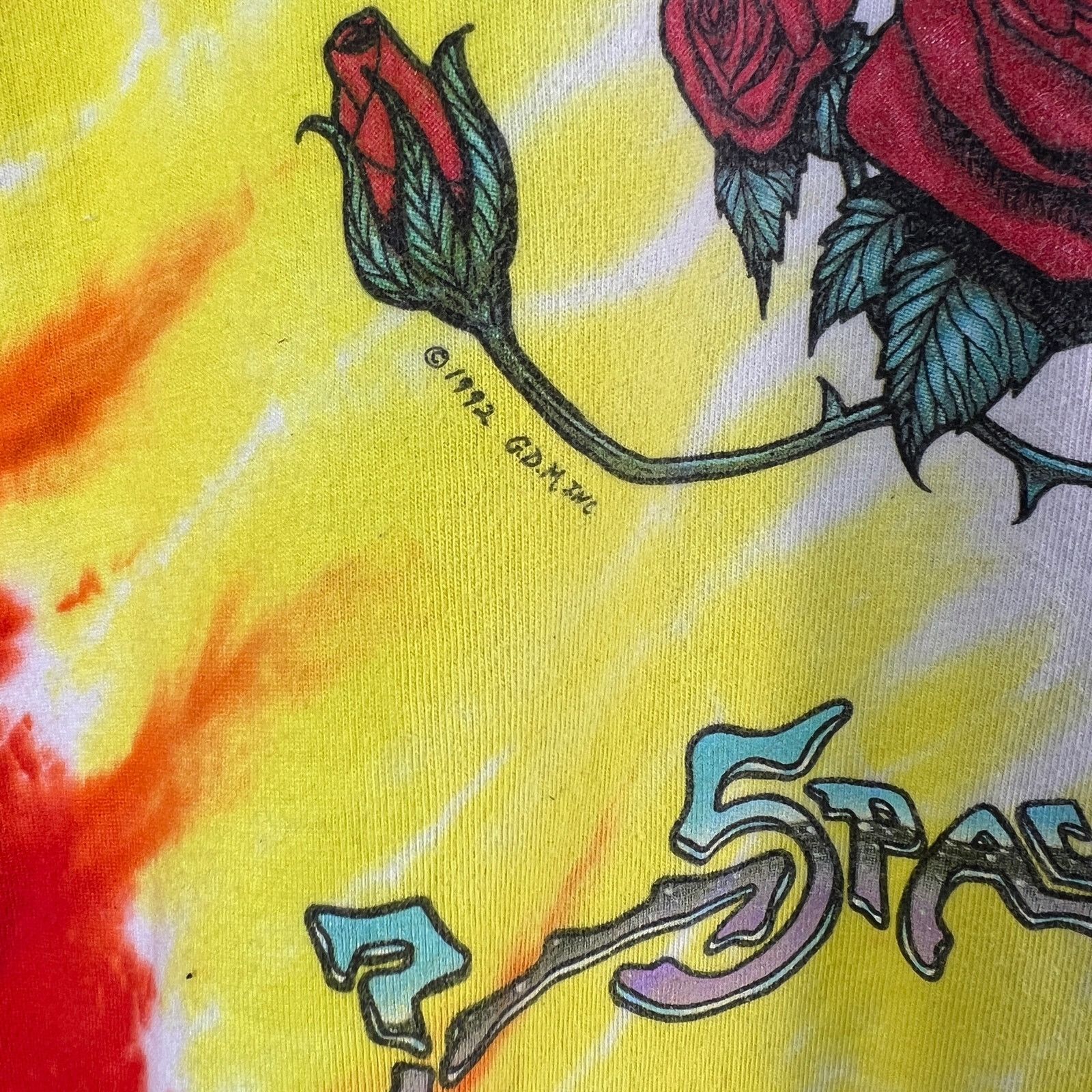 Vintage Vintage Grateful Dead Space Your Face Graphic Tie Dye Shirt Size US XXL / EU 58 / 5 - 7 Thumbnail