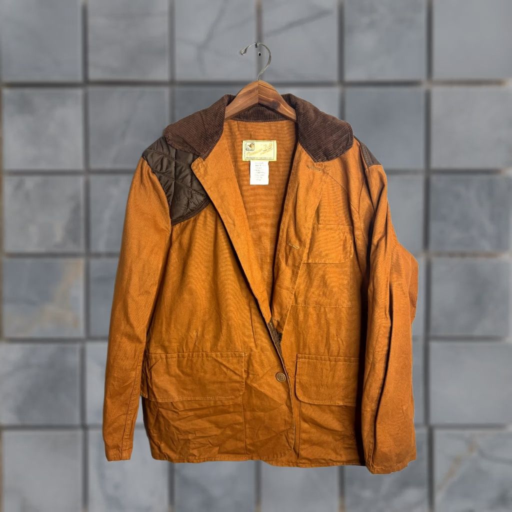 Vintage VINTAGE American Field Duck Canvas Field Jacket 70s Hunting Coat Size L Beige Mens Size US L / EU 52-54 / 3 - 1 Thumbnail