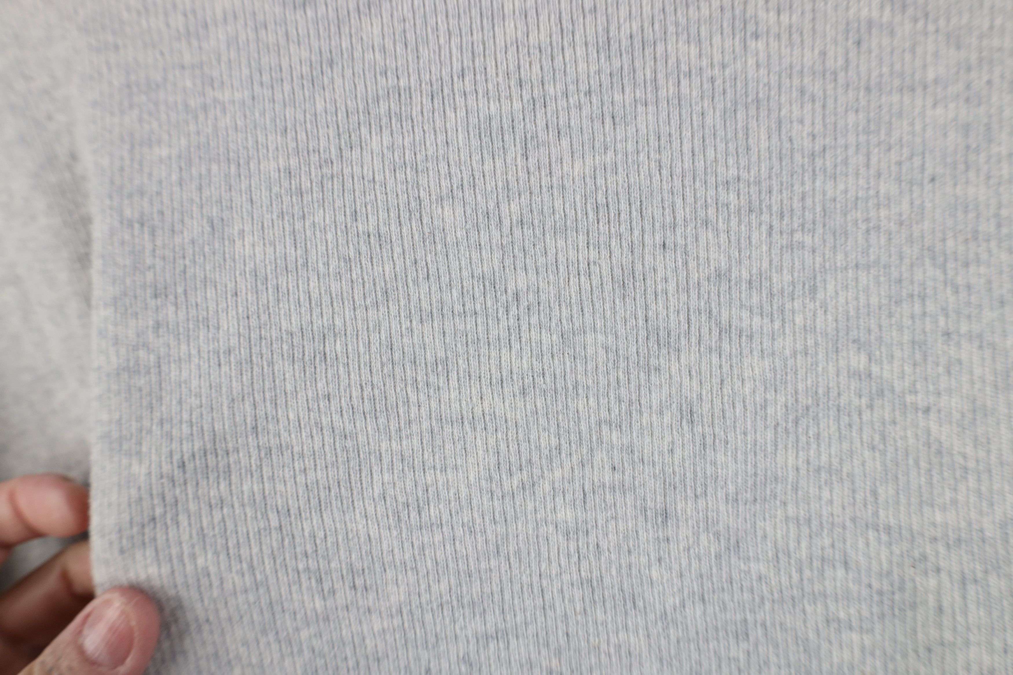 Vintage Vintage 90s Streetwear Boxy Fit Ribbed Knit T-Shirt Gray Size US XL / EU 56 / 4 - 8 Thumbnail
