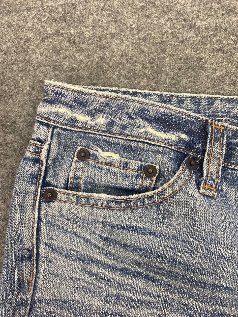 Japanese Brand sweet camel low bootcut denim nice design Size 31" - 10 Thumbnail