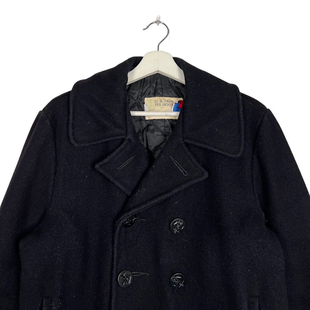 Schott 🔥 VINTAGE SCHOTT NAVY PEACOAT Size US M / EU 48-50 / 2 - 5 Thumbnail