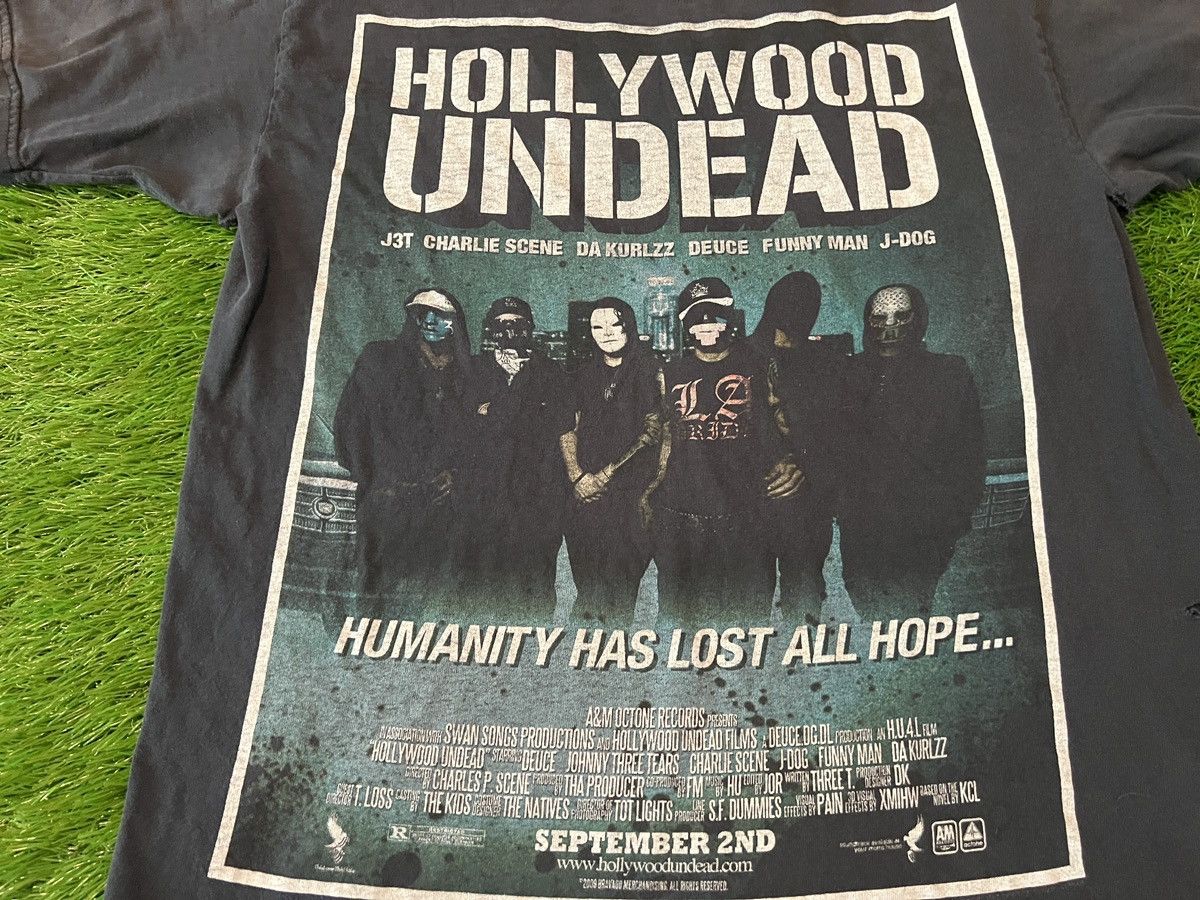 Band Tees Vintage Y2K Hollywood Undead 2009 Concert Tour T Shirt Size US M / EU 48-50 / 2 - 2 Thumbnail