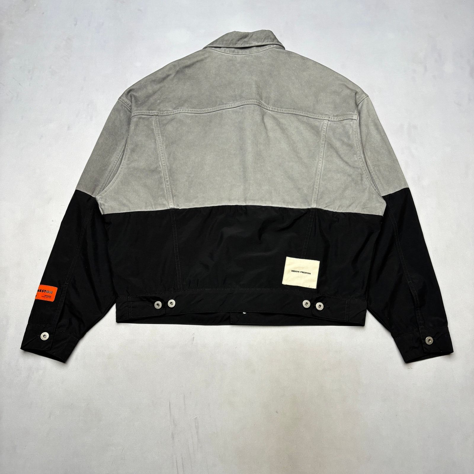 Heron Preston Heron Preston Half and Half Trucker Jacket Men's M Two Tone Size US M / EU 48-50 / 2 - 3 Thumbnail