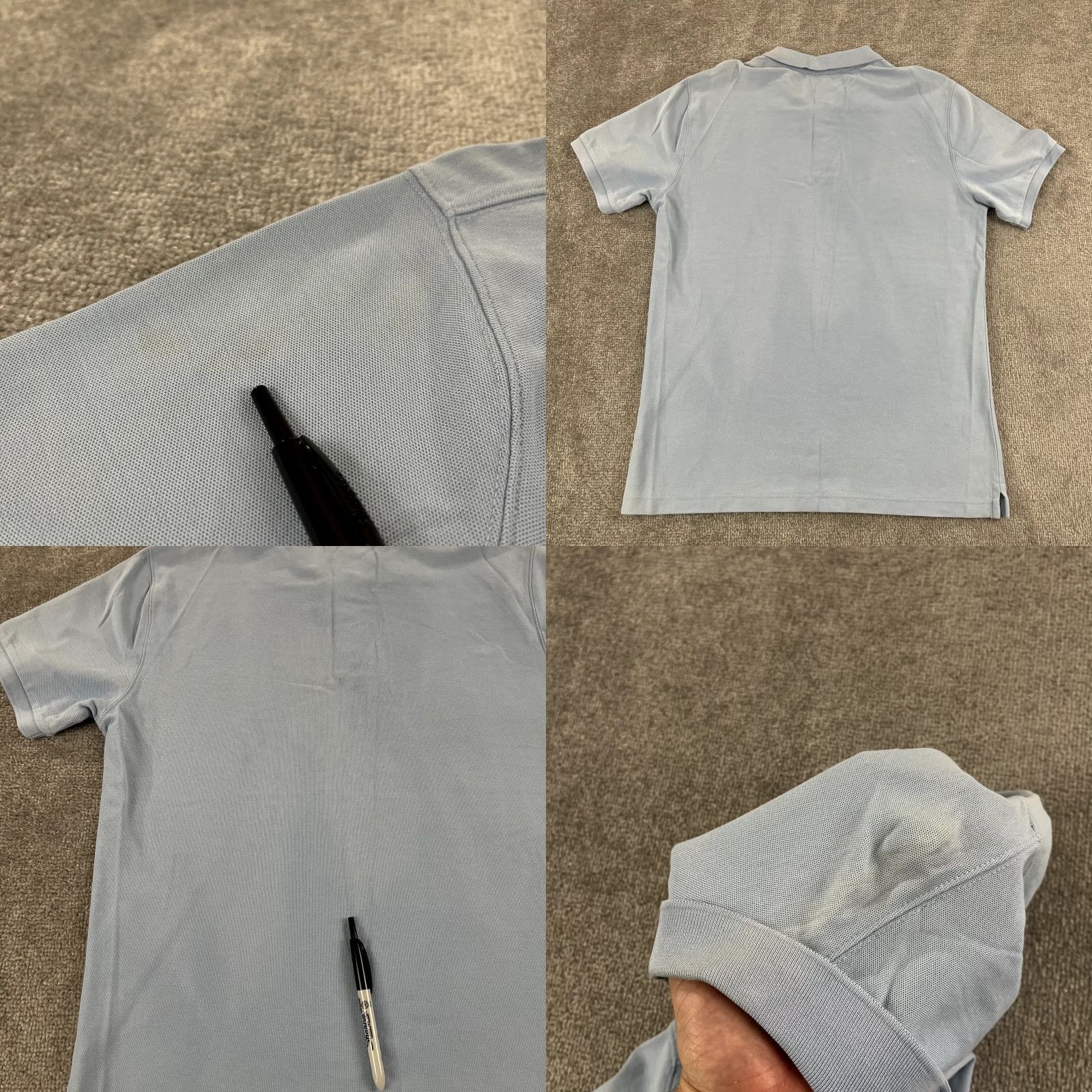 Vintage Robert Barakett Polo Shirt Mens Large Clearwater Blue Collared Casual S/S Read Size US L / EU 52-54 / 3 - 8 Thumbnail