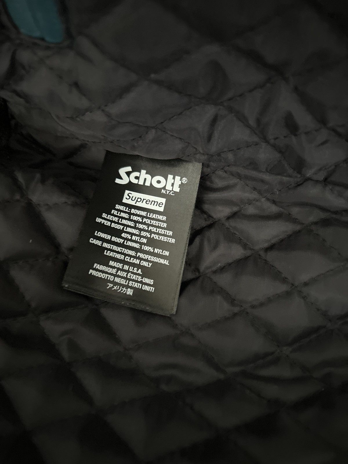 Schott × Supreme Supreme x Schott Cafe Racer Leather Jacket Size Small Size US S / EU 44-46 / 1 - 7 Thumbnail