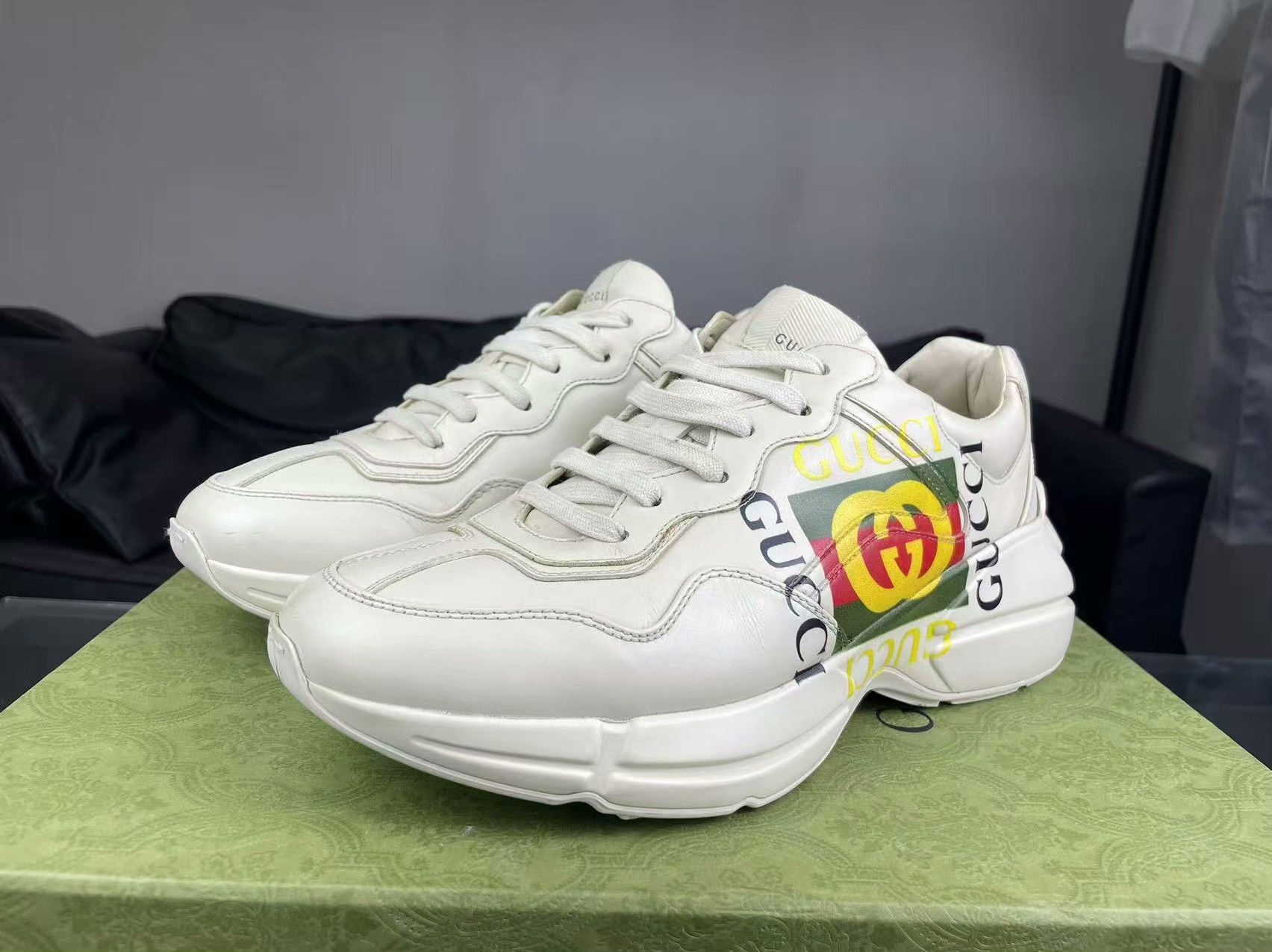 Gucci Gucci Printed Lowtop Sneakers 40 Men Size US 7.5 / EU 40-41 - 1 Thumbnail