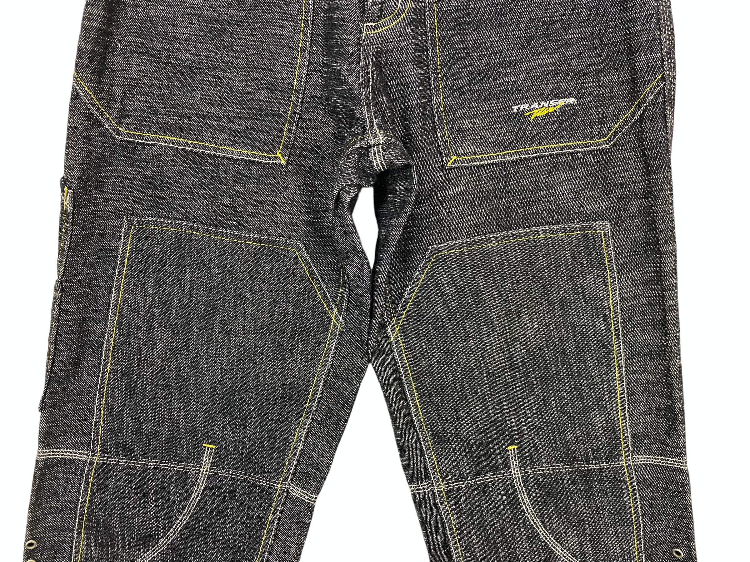 Japanese Brand Transer Carpenter Jeans Transer Hip Hop Skateboards Jeans Size US 29 - 4 Thumbnail