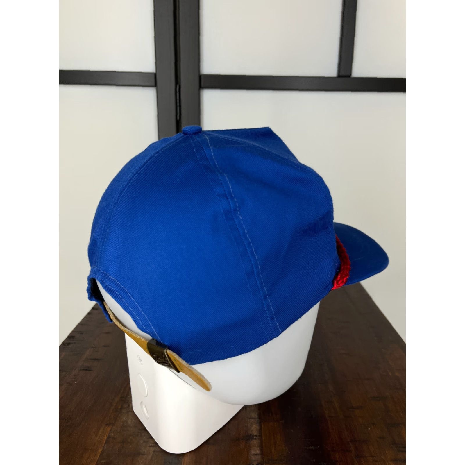 Vintage VINTAGE Classic Sportswear Hat Cap Strap Back Mens One Size Blue Cotton Twill Adjustable Baseball Cap Size ONE SIZE - 7 Thumbnail